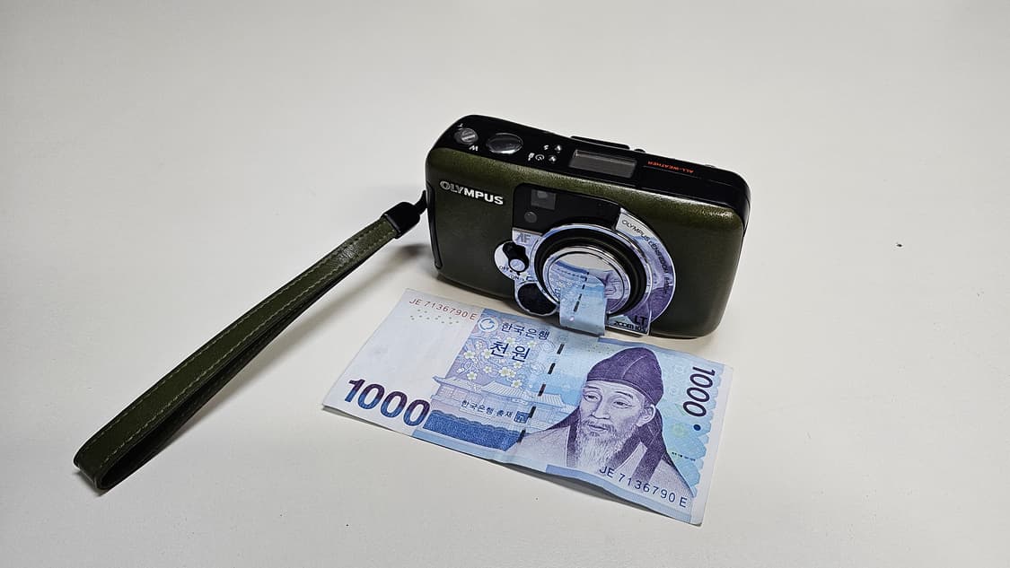 작례O 극희소 최상위 트림 명품 올림푸스 lt zoom 105 필름카메라 상품이미지1