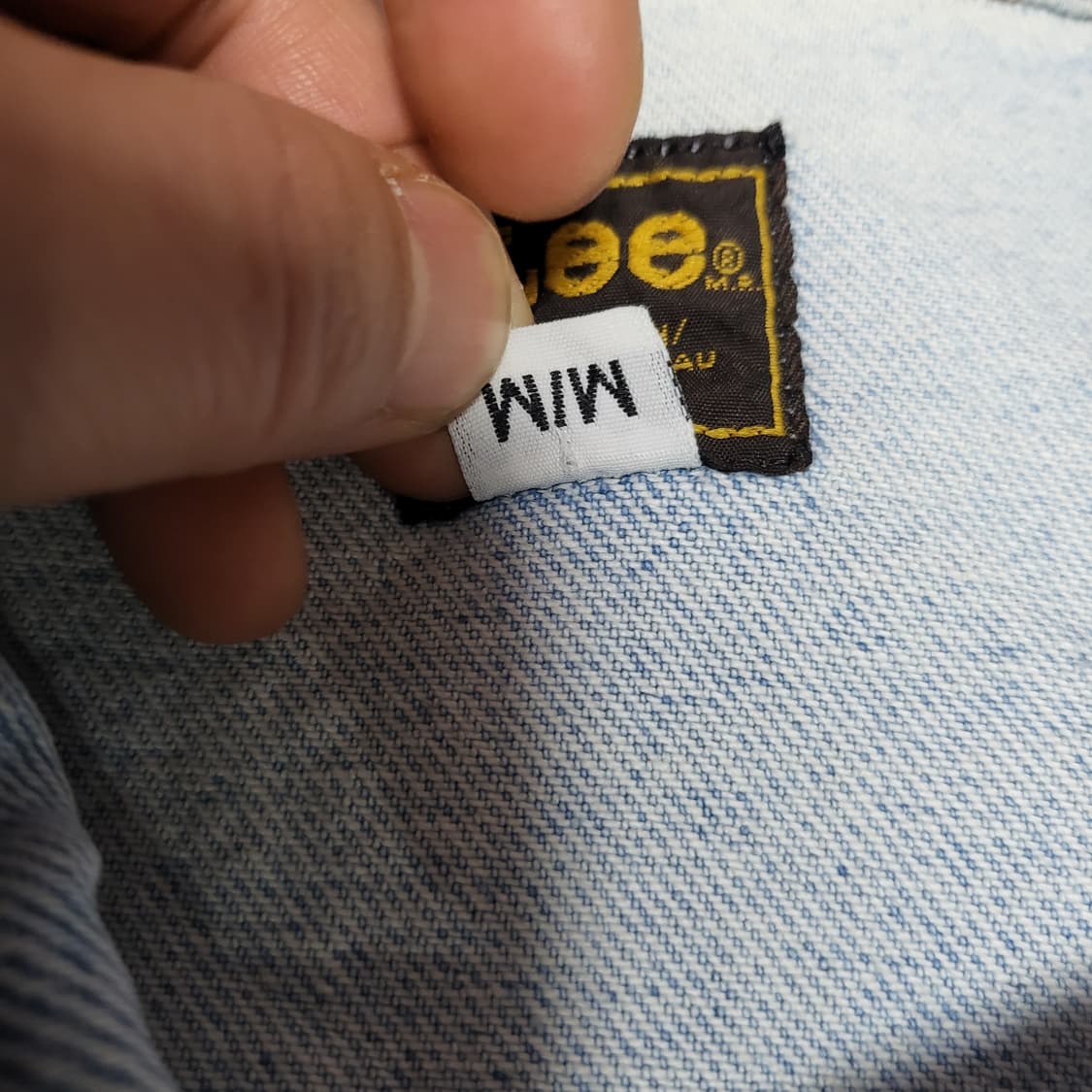 (M) made in canada 90s Lee 리 라이더 데님 청자켓 상품이미지5