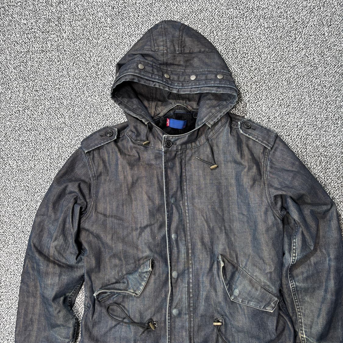 리바이스 2004s 무빙 온 m-51 피쉬테일 데님 파카 (L) 상품이미지2