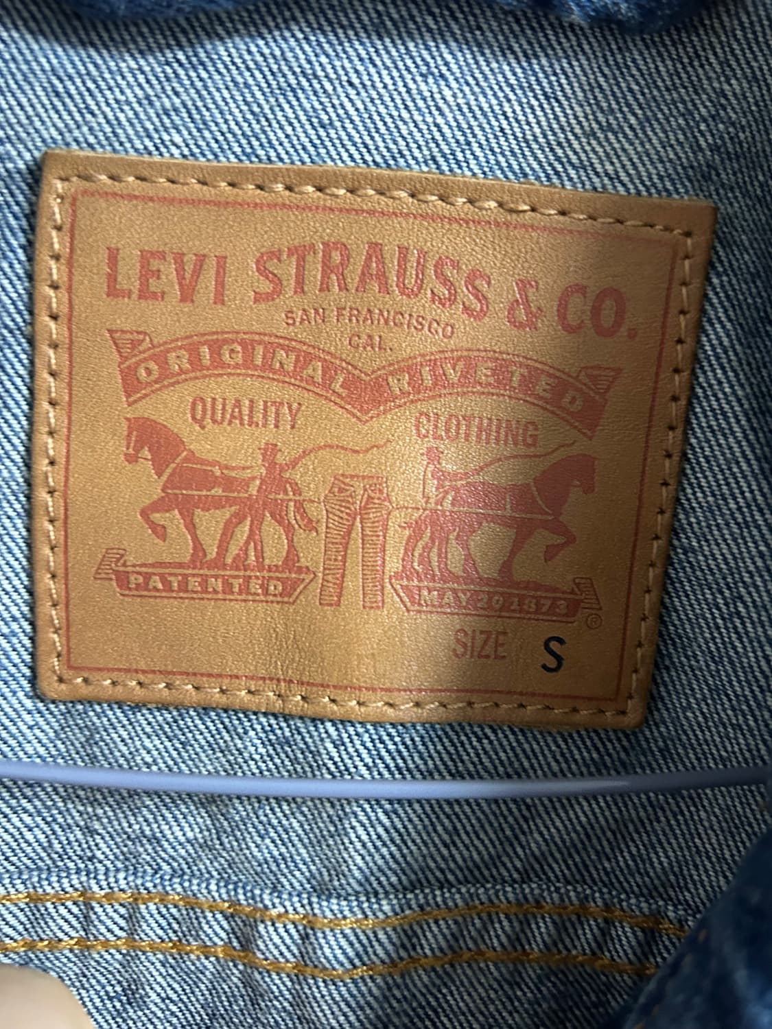 리바이스 청자켓 S사이즈 팜 상품이미지3