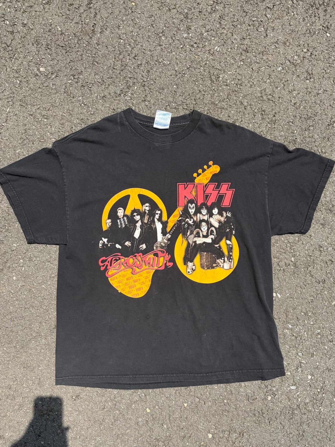 03/04 kiss aerosmith usa 콜라보 투어 밴드 티 Xl 상품이미지1