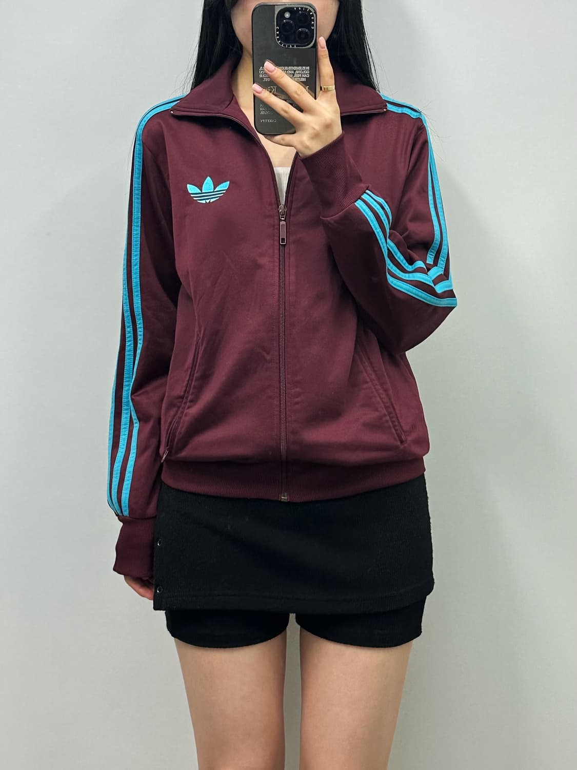 아디다스 파이어버드 마룬 버건디 블루 져지 상품이미지1