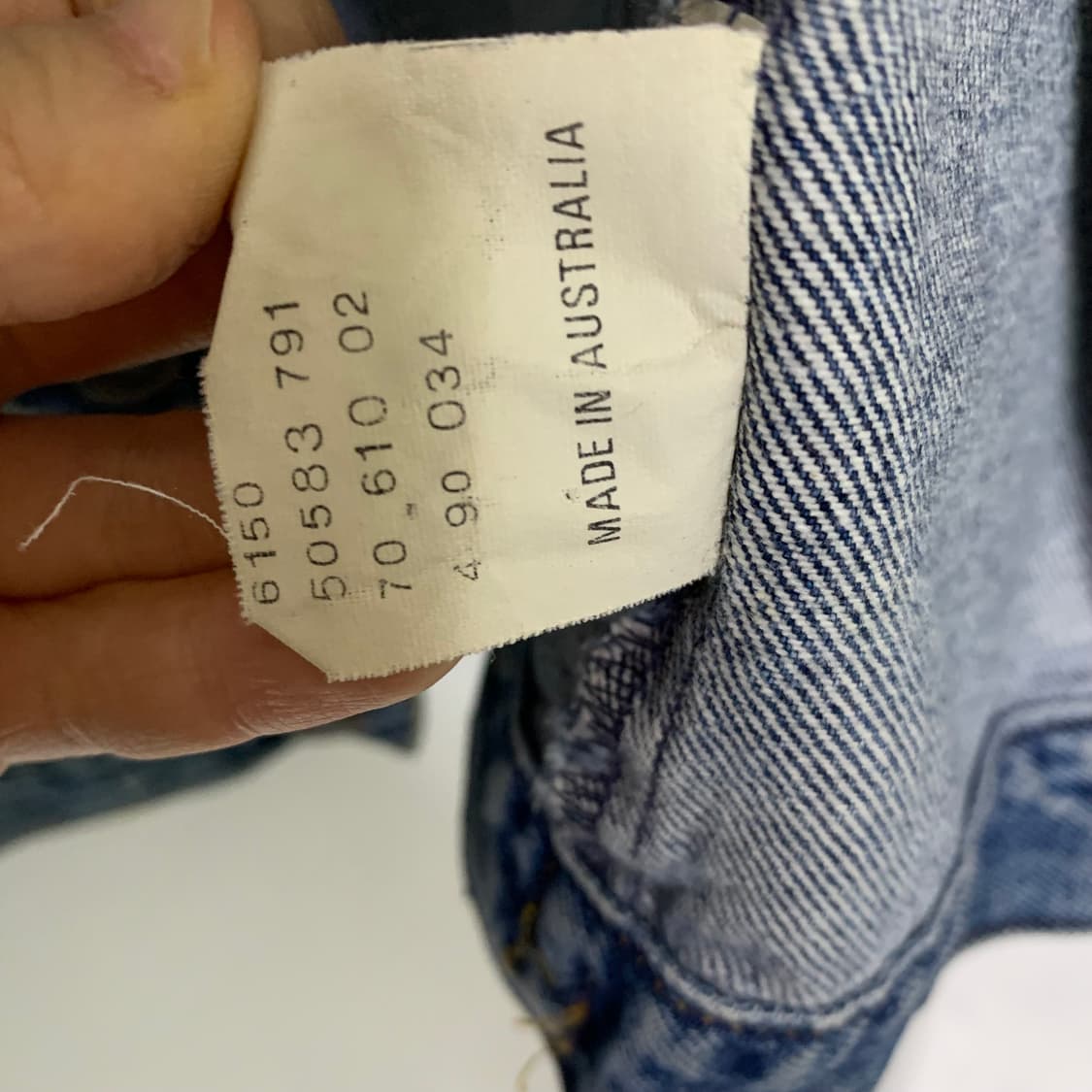 90s 리바이스 빈티지 워싱 데님 중청 자켓 남성 M 남녀공용 상품이미지8