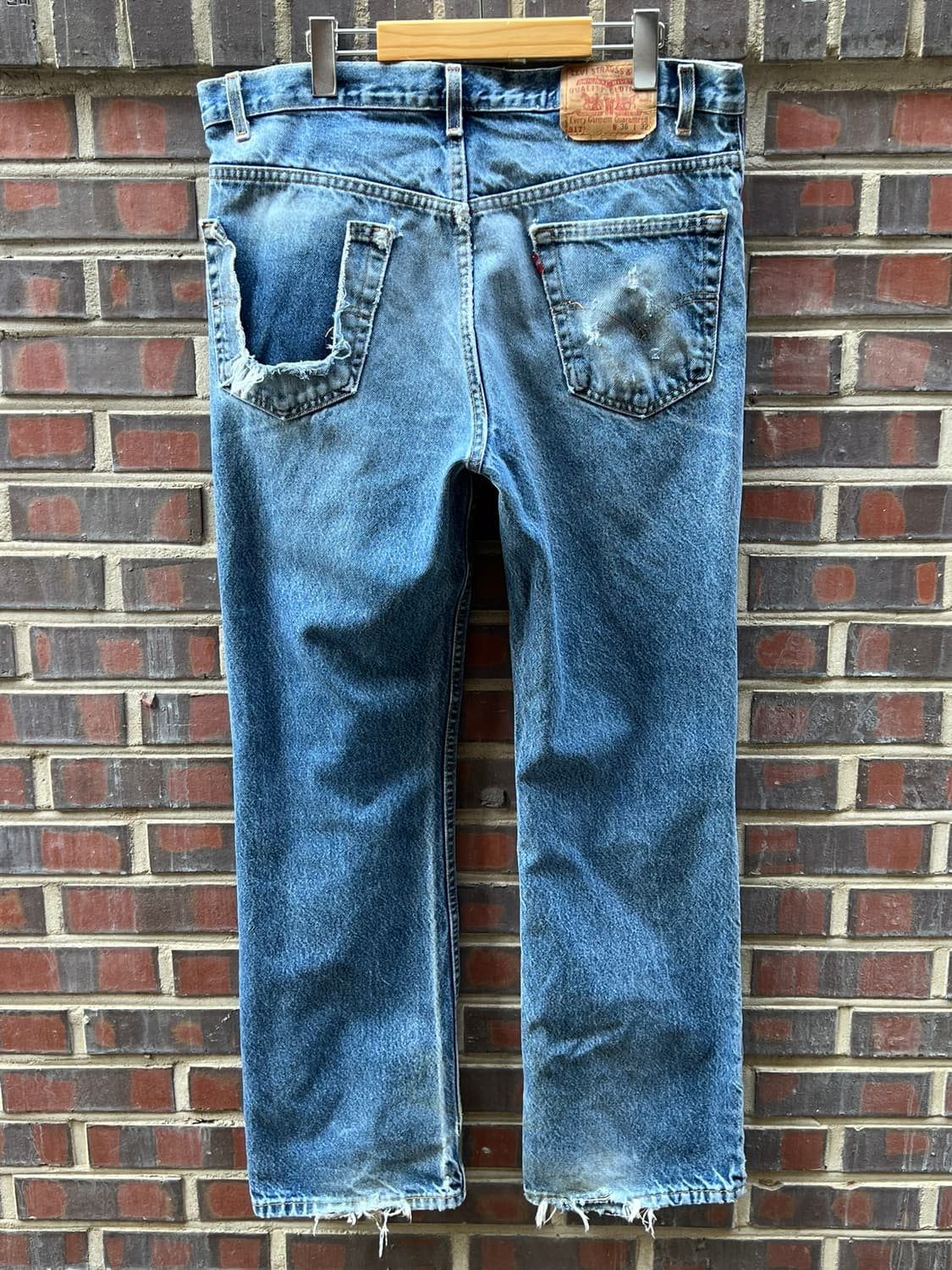 00's [36x32] 리바이스 517 빈티지 부츠컷 USA 데님 팬츠 상품이미지7