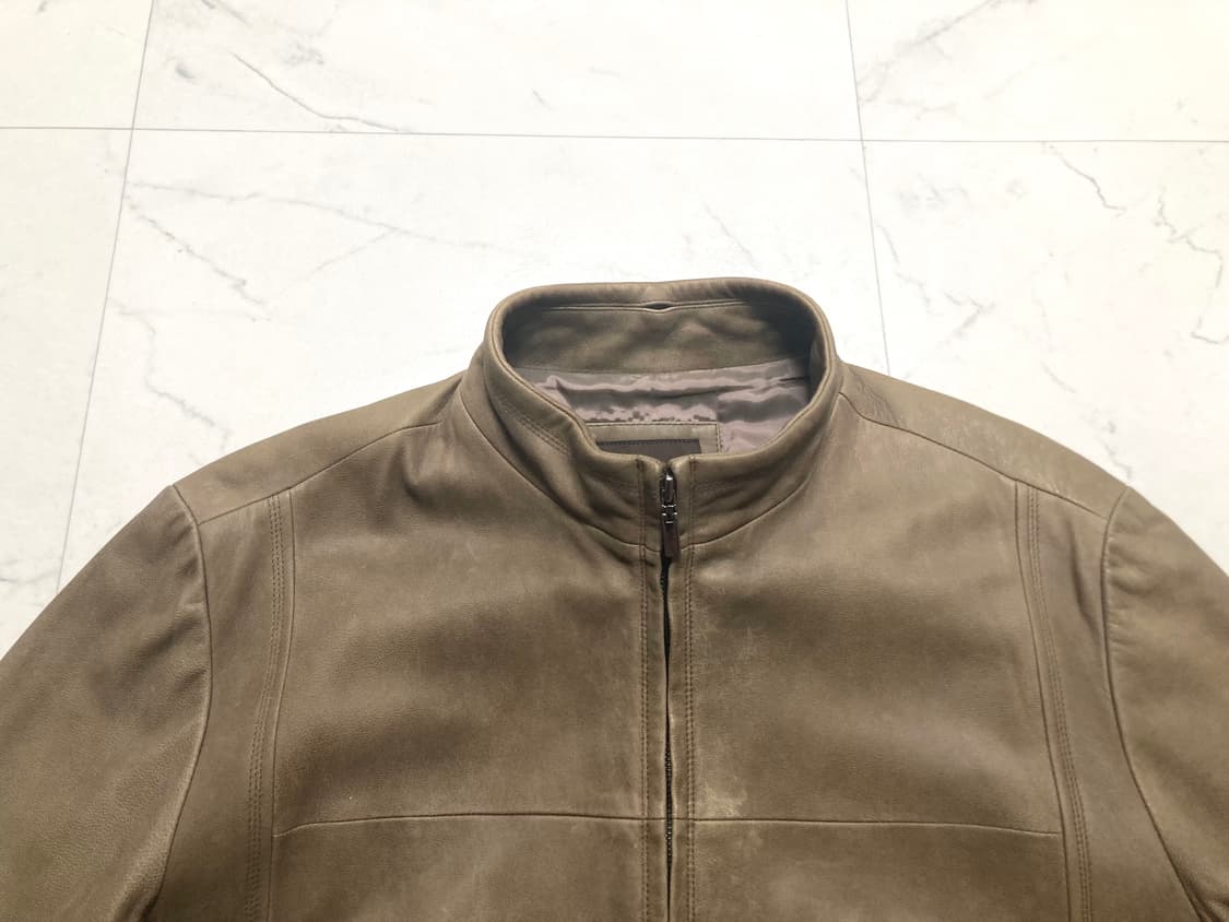 90s 생미셸 염소가죽 리얼 레더 자켓 100-105 상품이미지4