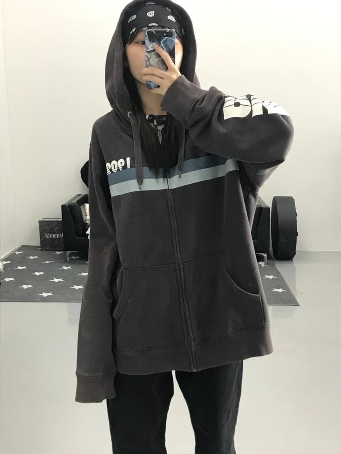 00’s 빈티지 러셀 애슬레틱 후드집업 상품이미지3