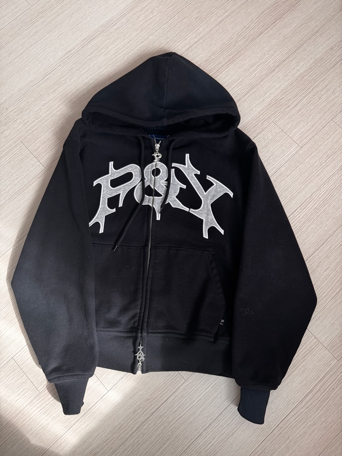 punkandyo zip hoodie 후드집업 블랙 상품이미지1