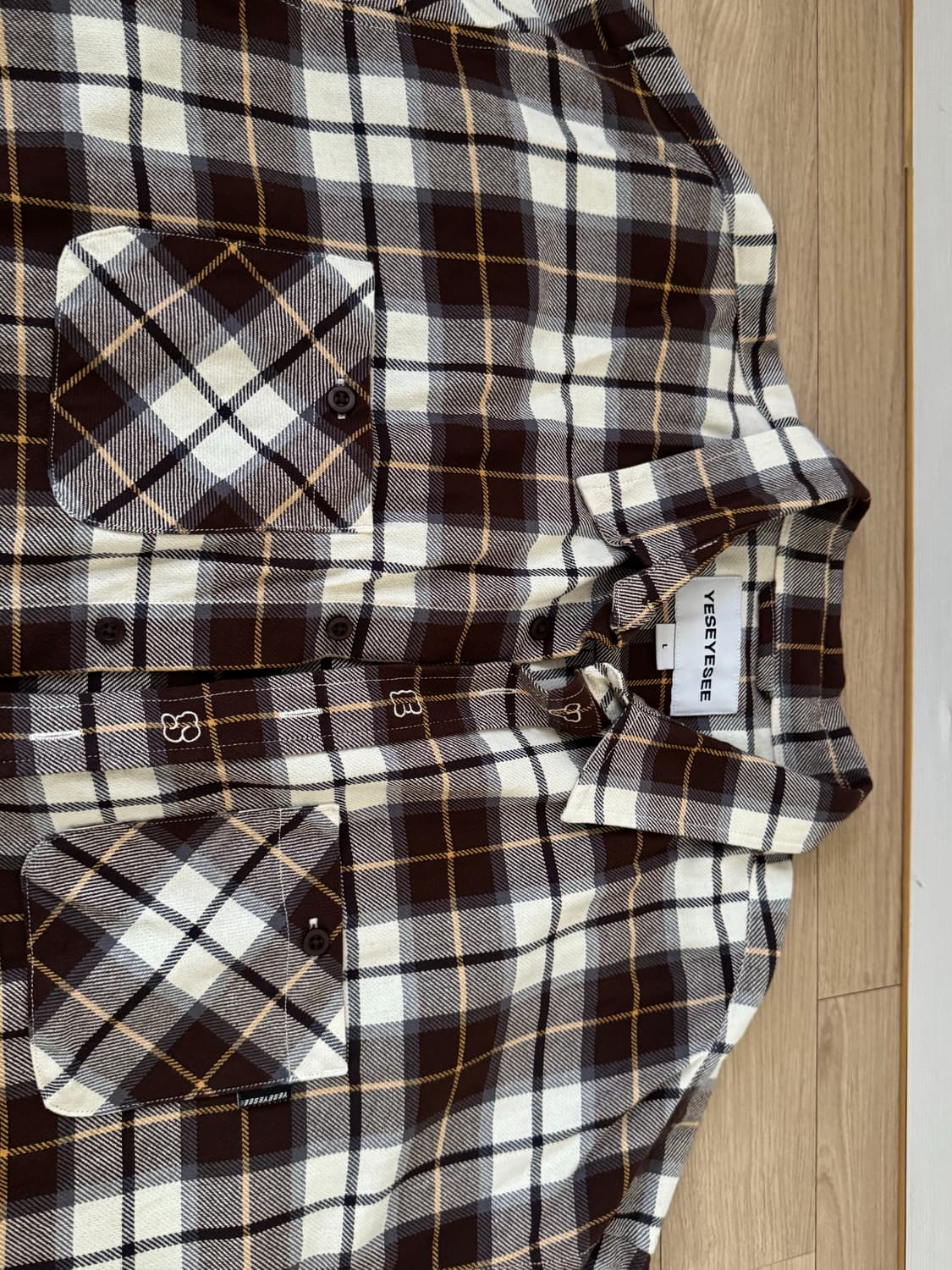 예스아이씨 Plop Check Shirt Brown 상품이미지6