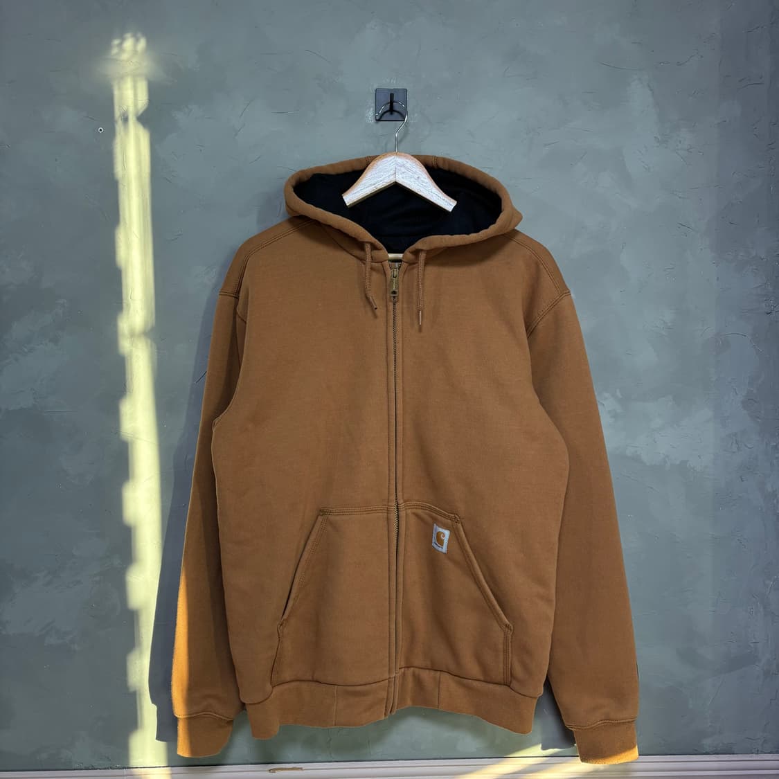 칼하트 써멀 후드집업 카멜 된장 상품이미지1