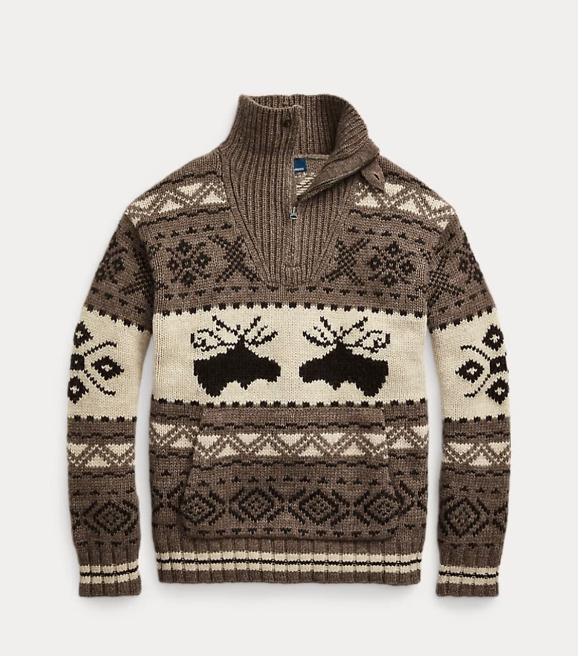  폴로 랄프로렌 무스 인타르시아 쿼터 지퍼 스웨터 상품이미지1