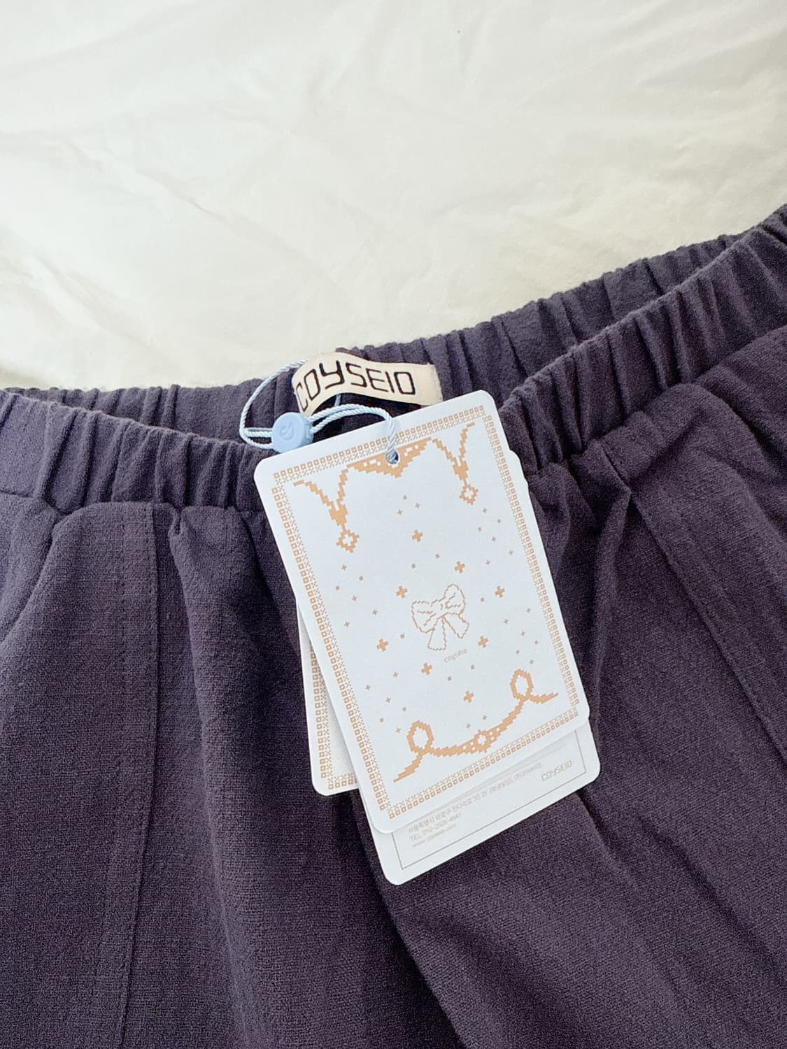 코이세이오(COYSEIO)SHIRRING ROUGH PANTS NAVY  상품이미지4