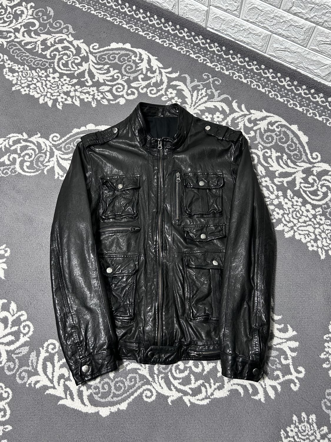 멀티 포켓 이탈리안 레더 자켓 상품이미지5