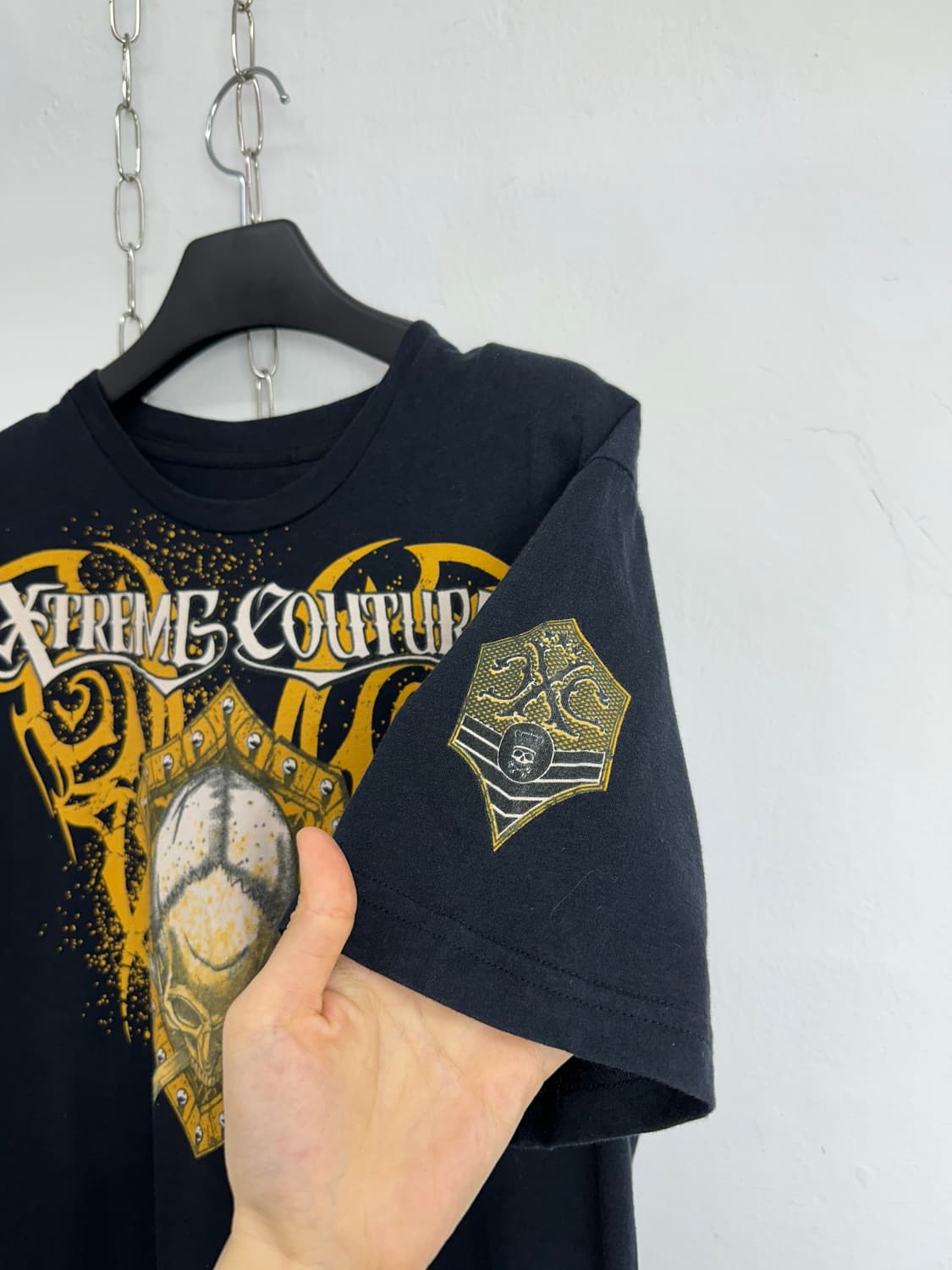 Gothic Skull Tribal Graphic T-shirt 상품이미지4