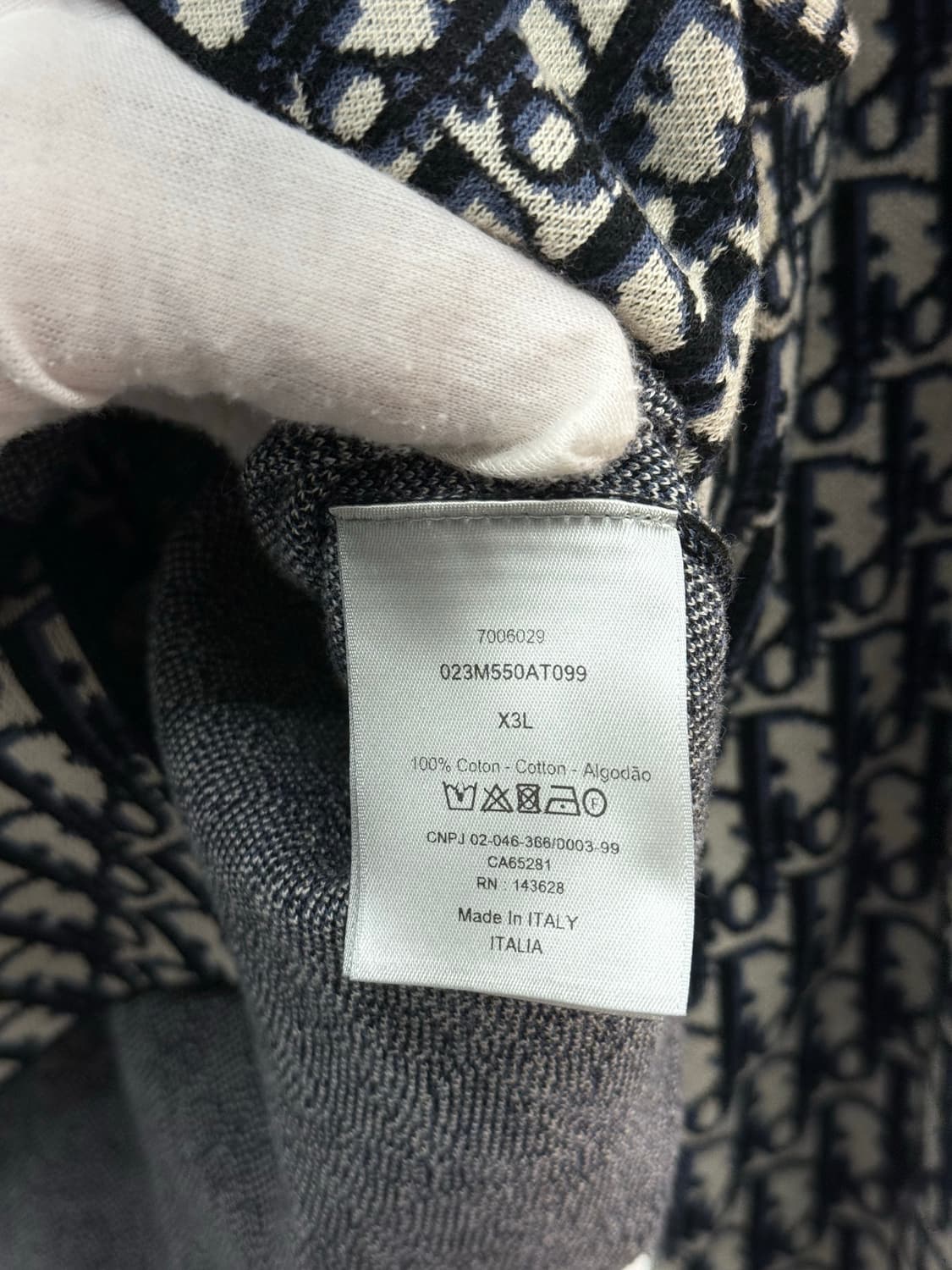 [3XL] 디올 오블리크 니트 오버셔츠 상품이미지6