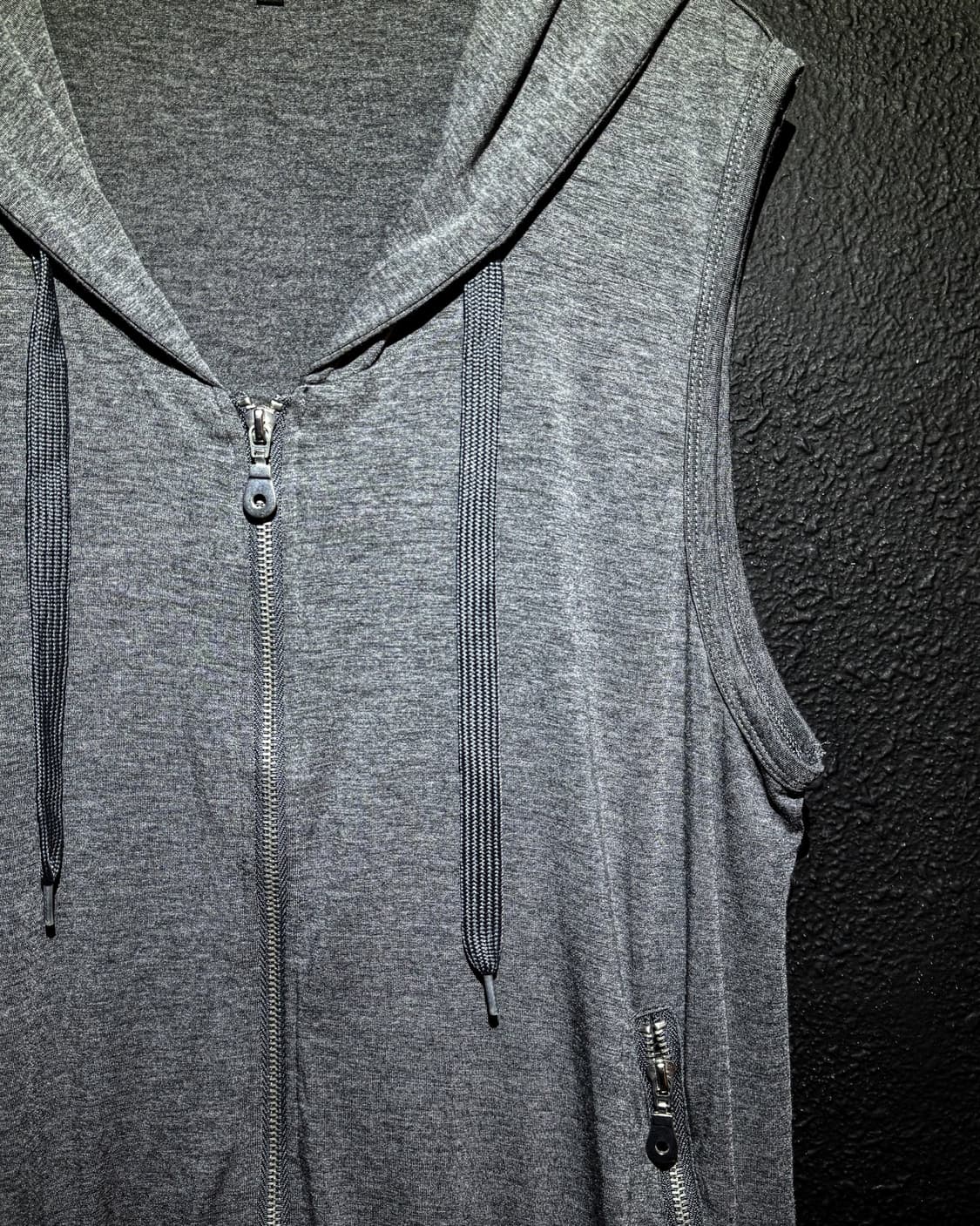Sleeveless Hood Zip-up Vest   상품이미지4