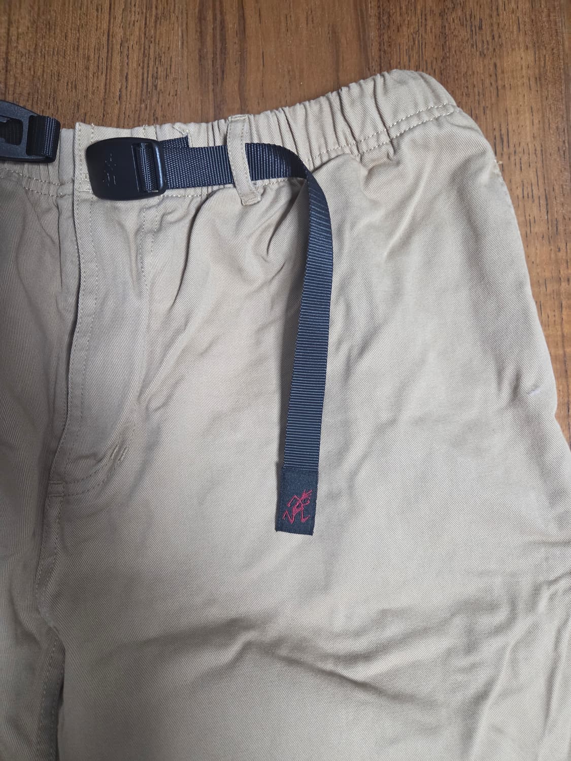 그라미치 베이지색 벨티드 면바지 상품이미지2