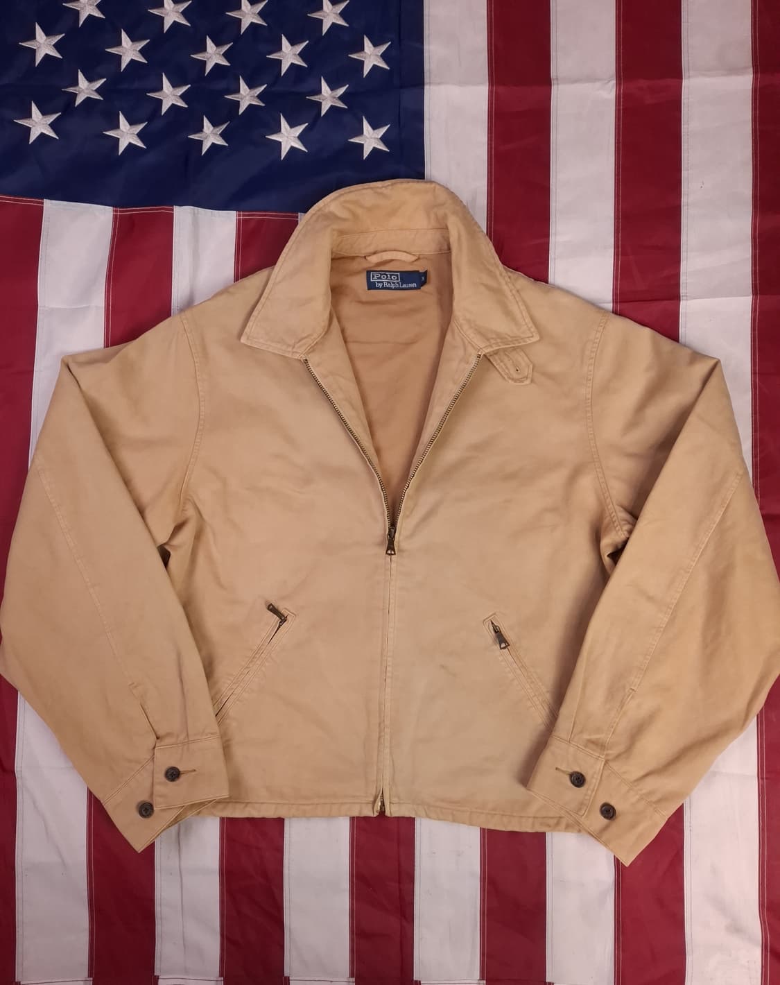 오리지날 80's 폴로 랄프로렌 클래식 베이지 헤링턴자켓 상품이미지1