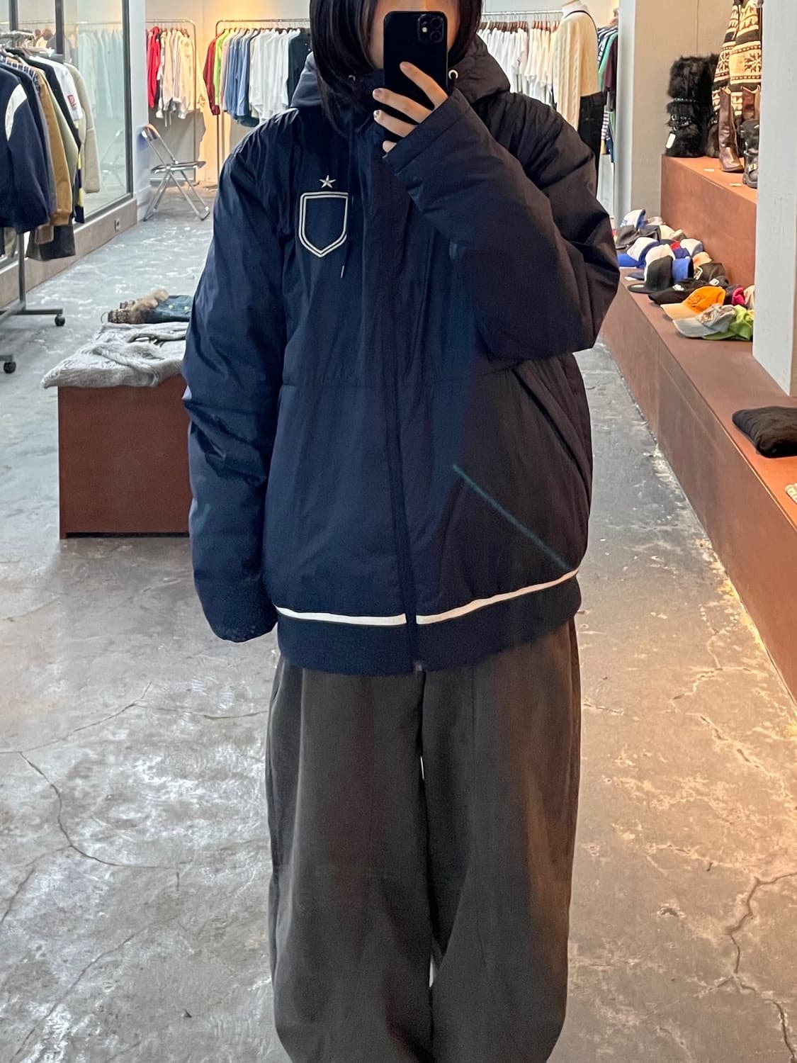 엄브로 로고 패딩 H811 상품이미지1