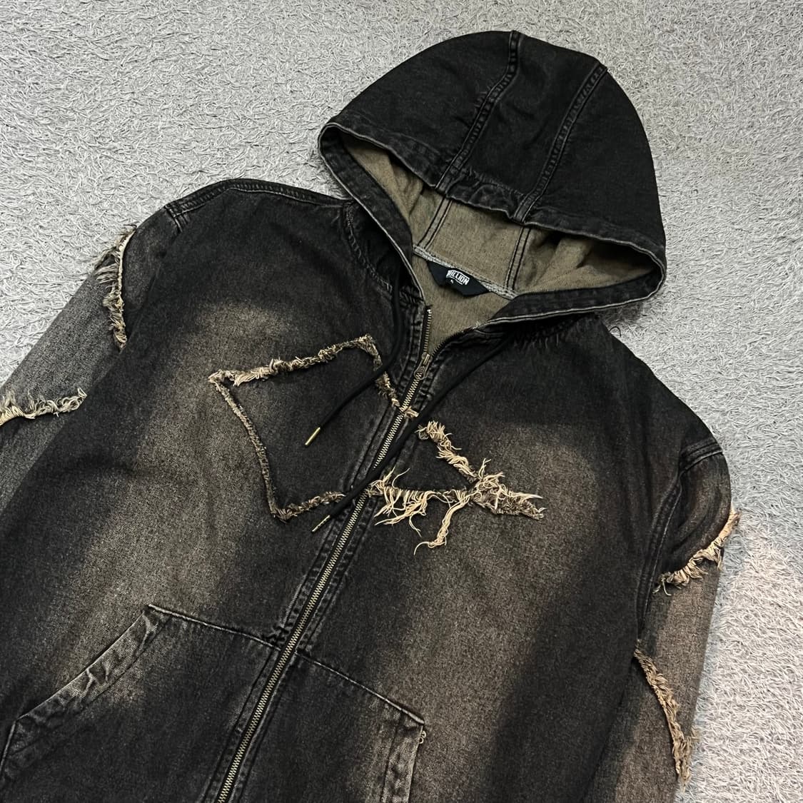 [100-105] 트릴리온 데님 후드집업 상품이미지1