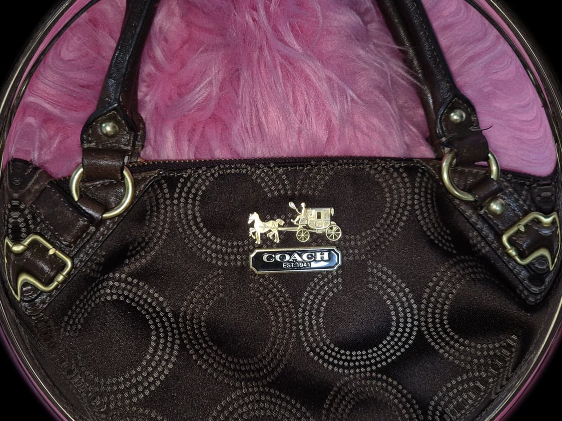 COACH 2000s Brown monogram mini Buckle 상품이미지2