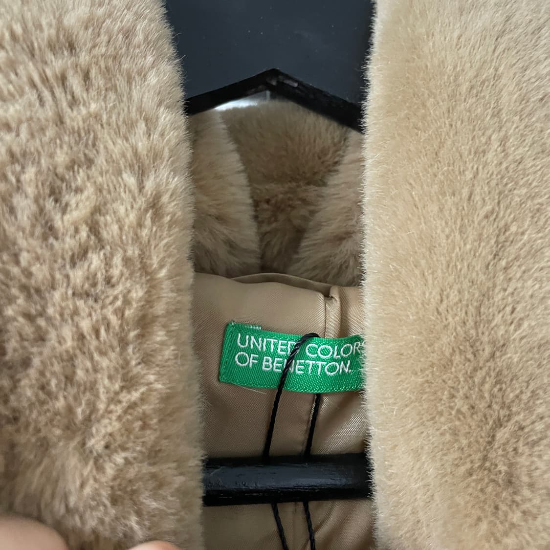 베네통 후드 퍼 자켓 S(W) 상품이미지4
