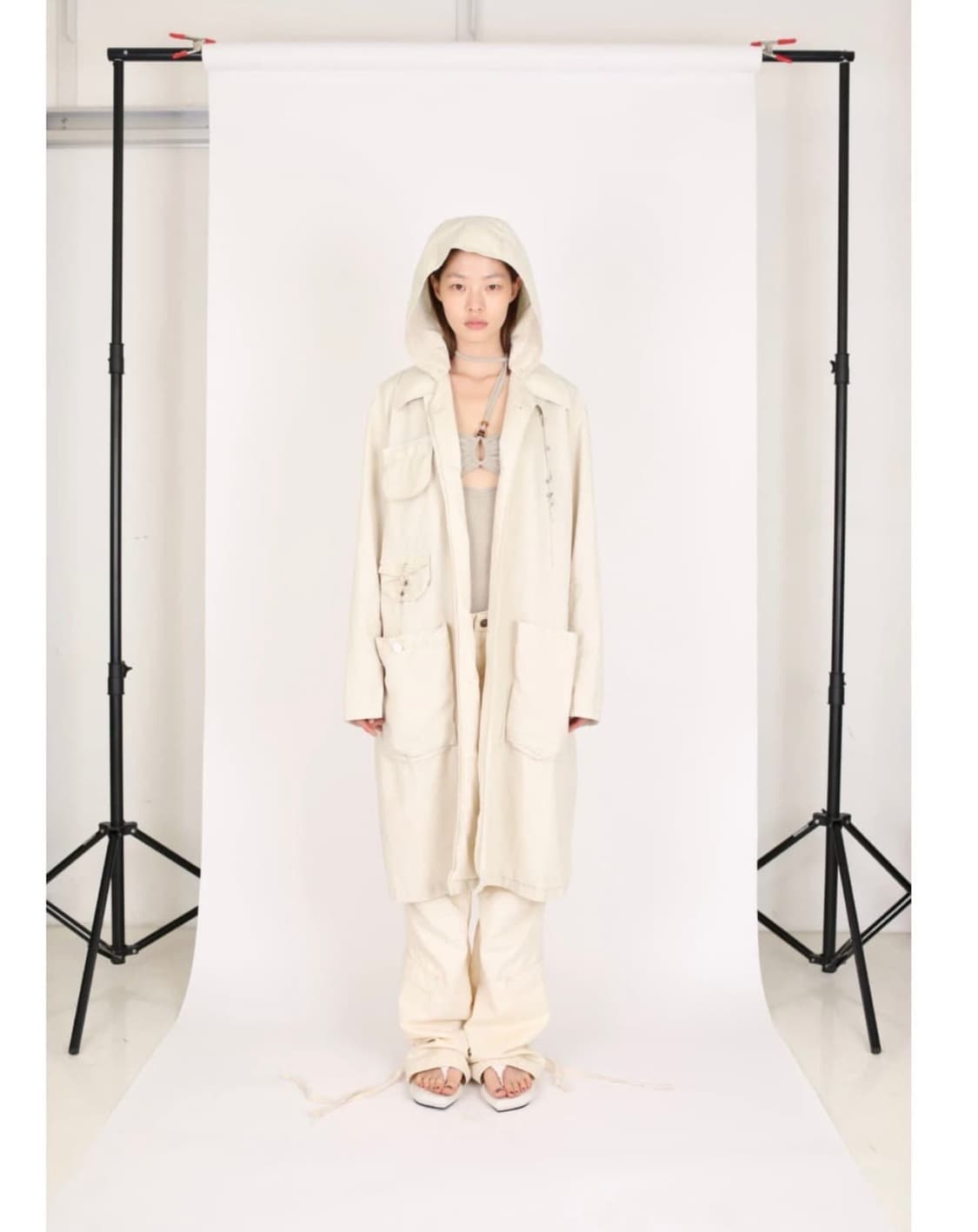 혜인서 코트 hooded coat 2사이즈 남녀공용 상품이미지1