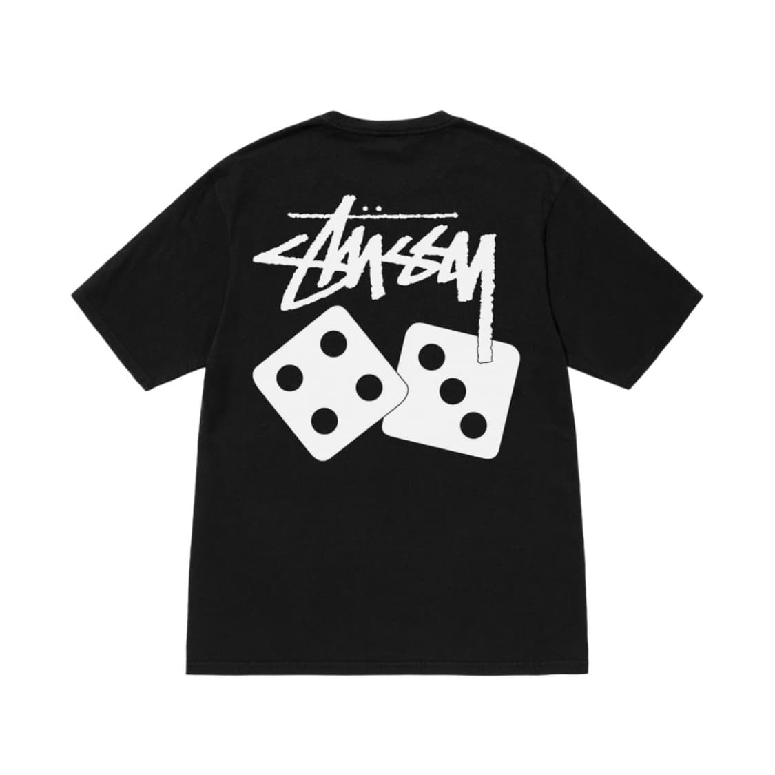 스투시 다이스 피그먼트 다이드 티셔츠 블랙 2023 상품이미지2