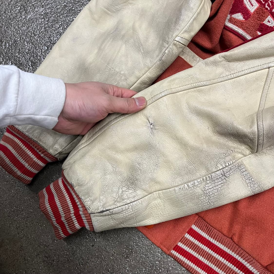 90s 리바이스 울 바시티 자켓 (100) 상품이미지5