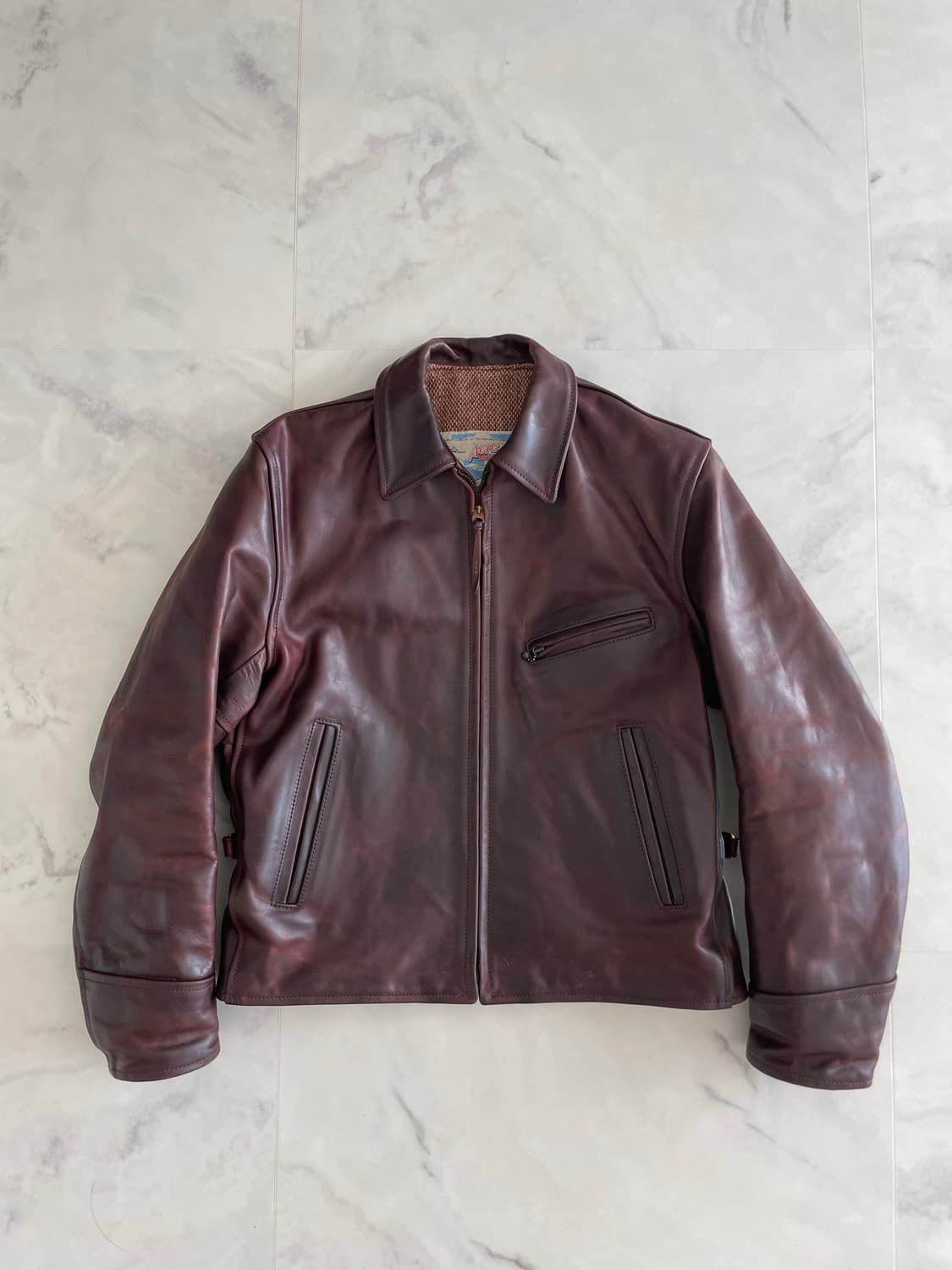 [38] 에어로레더 하프벨트 크롬악셀 호스하이드 말가죽 코도반 상품이미지1