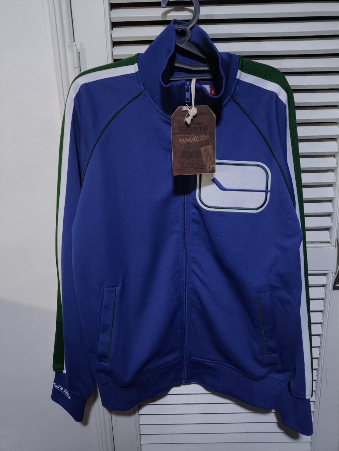 새거 M 미첼앤네스 밴쿠버커넉스 져지 집업 상품이미지1