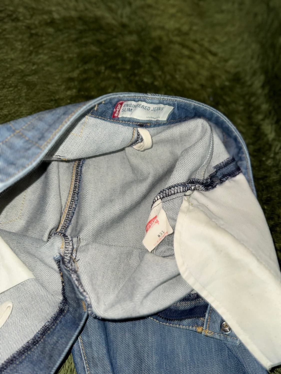 [W31] 리바이스 엔지니어드진 슬림 핏 재팬 릴리즈 데님 팬츠 상품이미지4