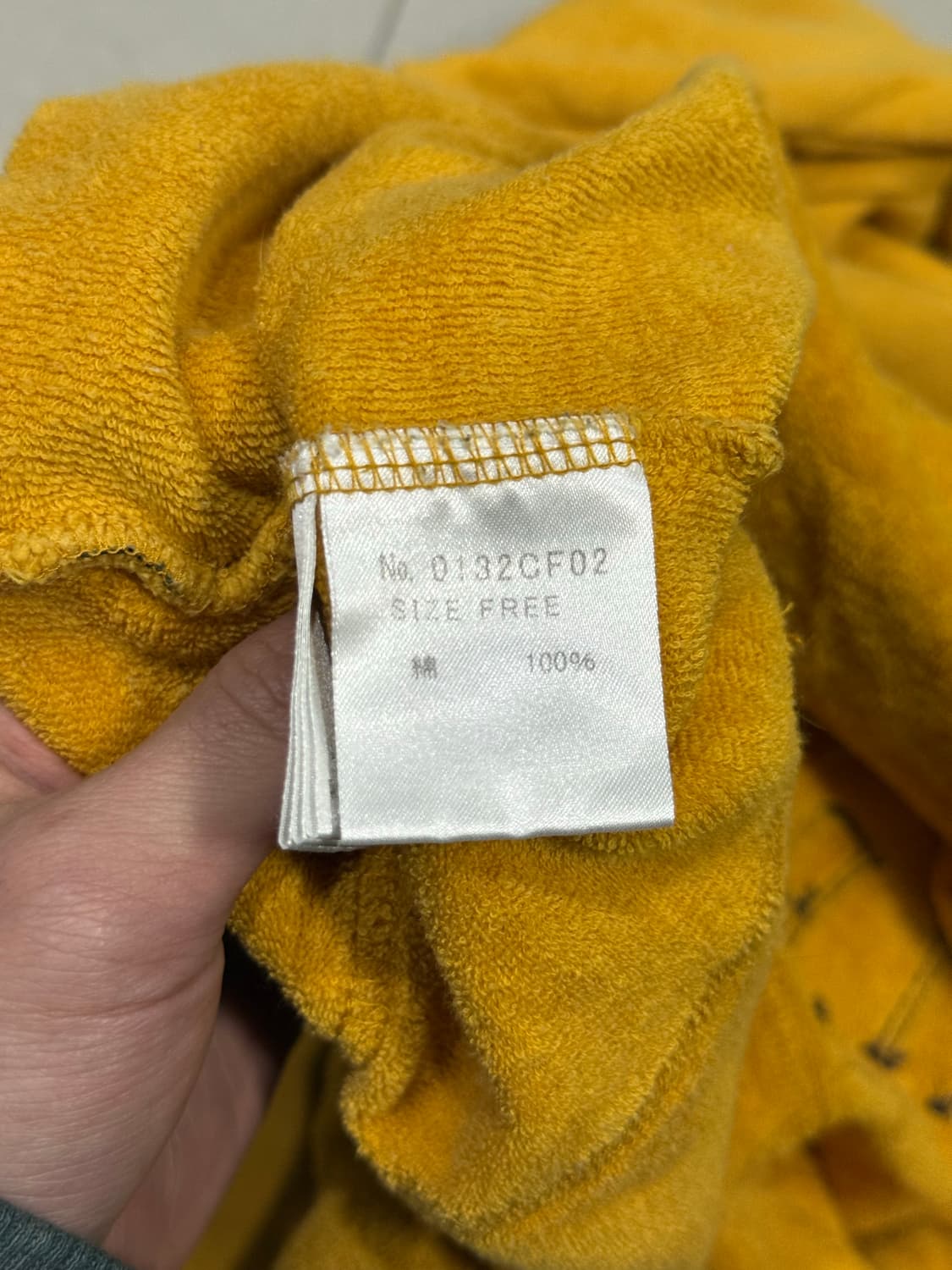 히스테릭 글래머 아카이브 테리 원단 입체 프린팅 후드티 상품이미지6