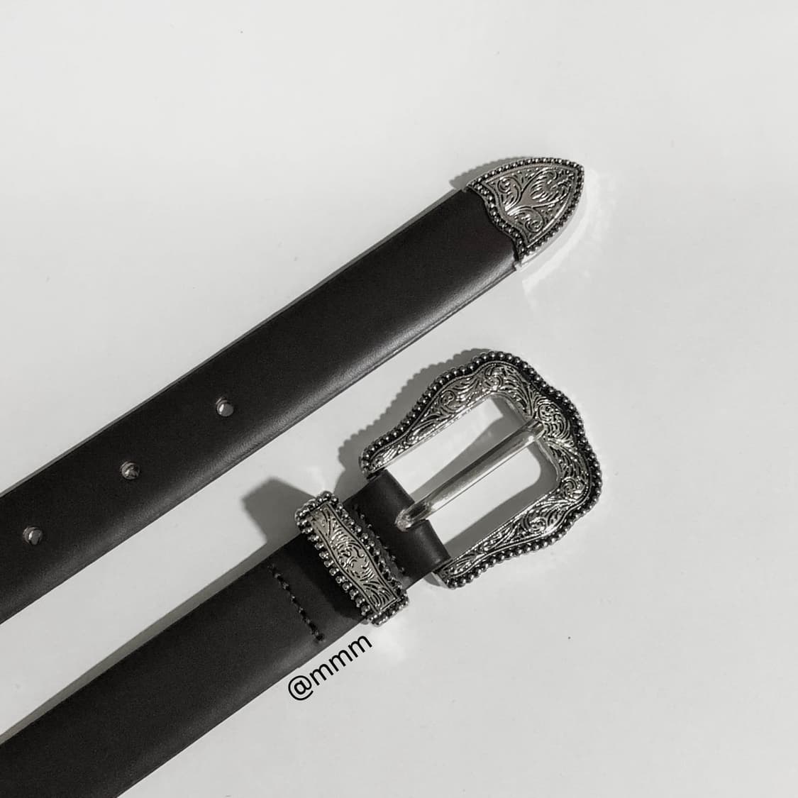 [Unisex] 볼륨 웨스턴 장식 가죽벨트 상품이미지3