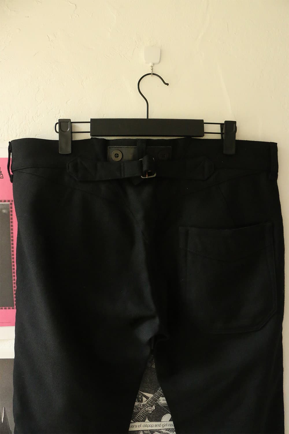 준야 와타나베 맨 블랙 신치백 울 팬츠 상품이미지7