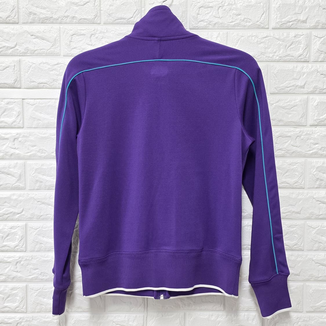 택포) L 나이키 여성 트랙탑 집업 져지 보라색 상품이미지4