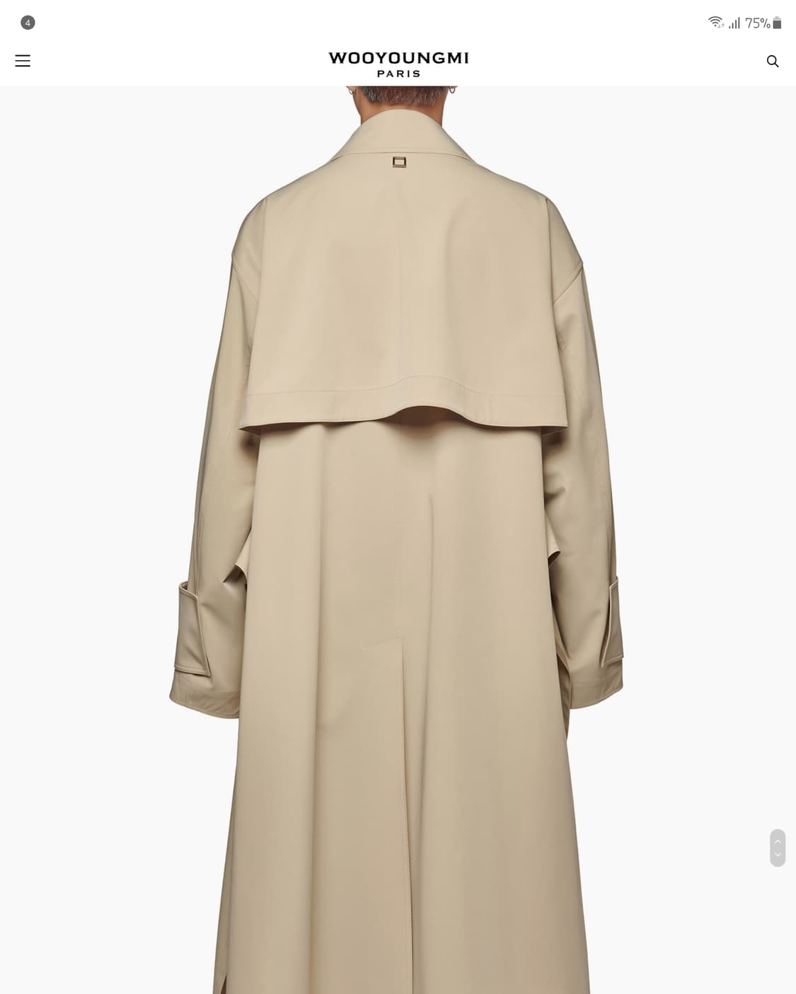 우영미 20SS 컬렉션 트렌치 맥코트 상품이미지3