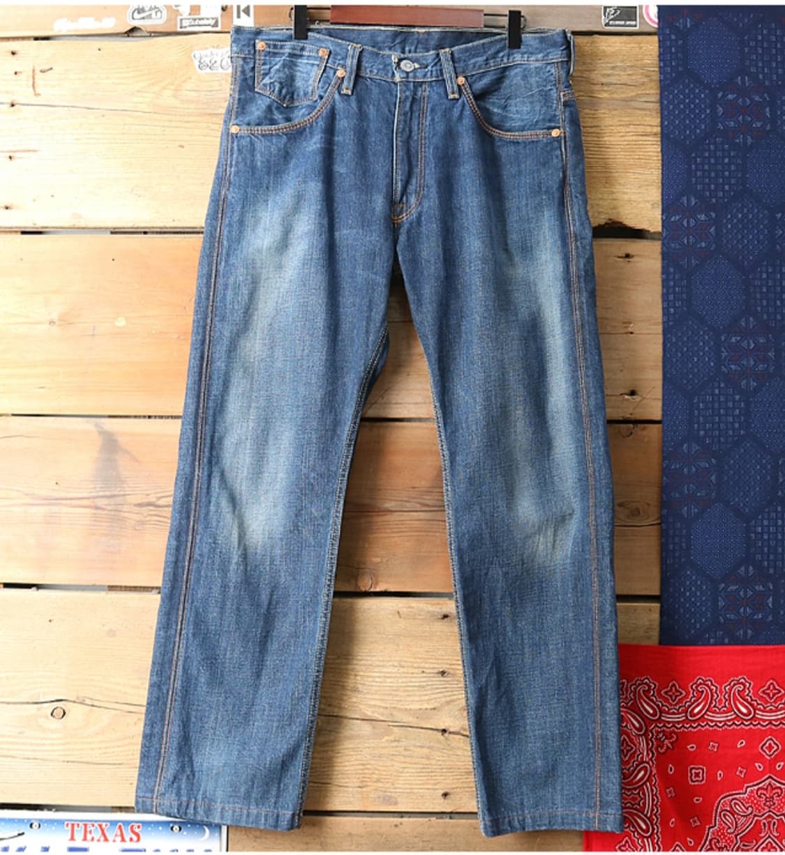 LEVIS 리바이스 505 워싱 가공 데님 굿 컨디션 34~35 상품이미지2