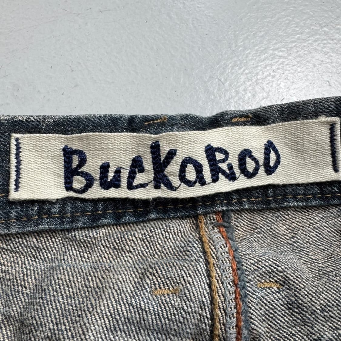 버커루 새깅 신치백 워싱 와이드 데님팬츠 상품이미지9