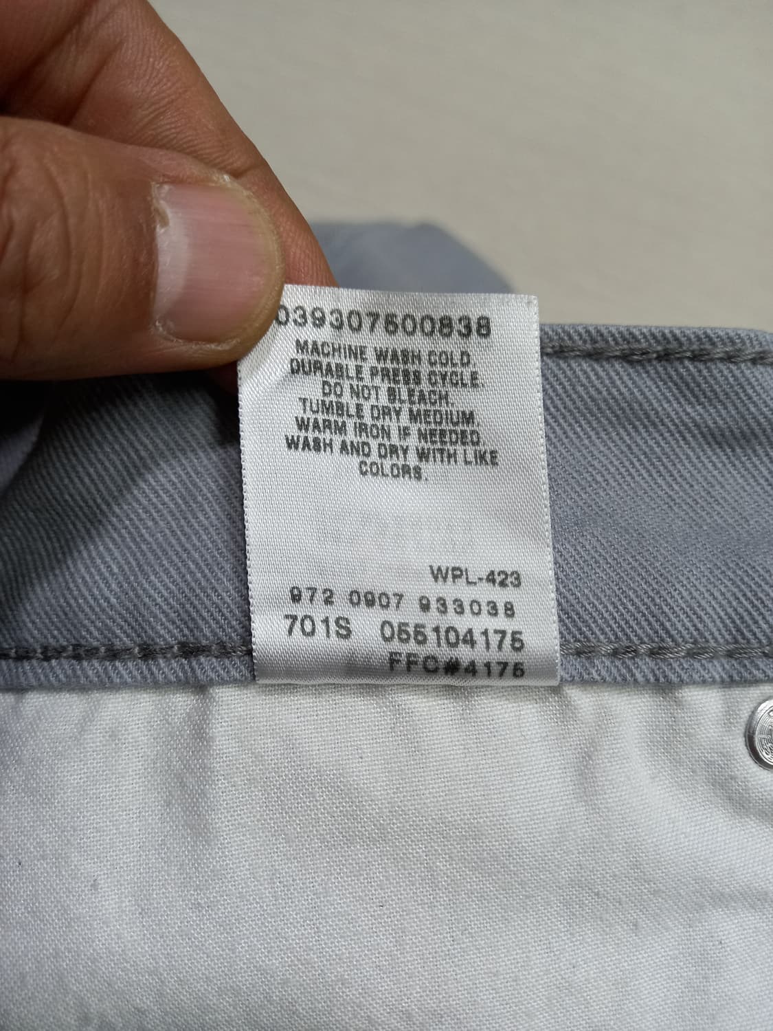 34 리바이스510 스판 슬림일자진 그레이 34-579 상품이미지9