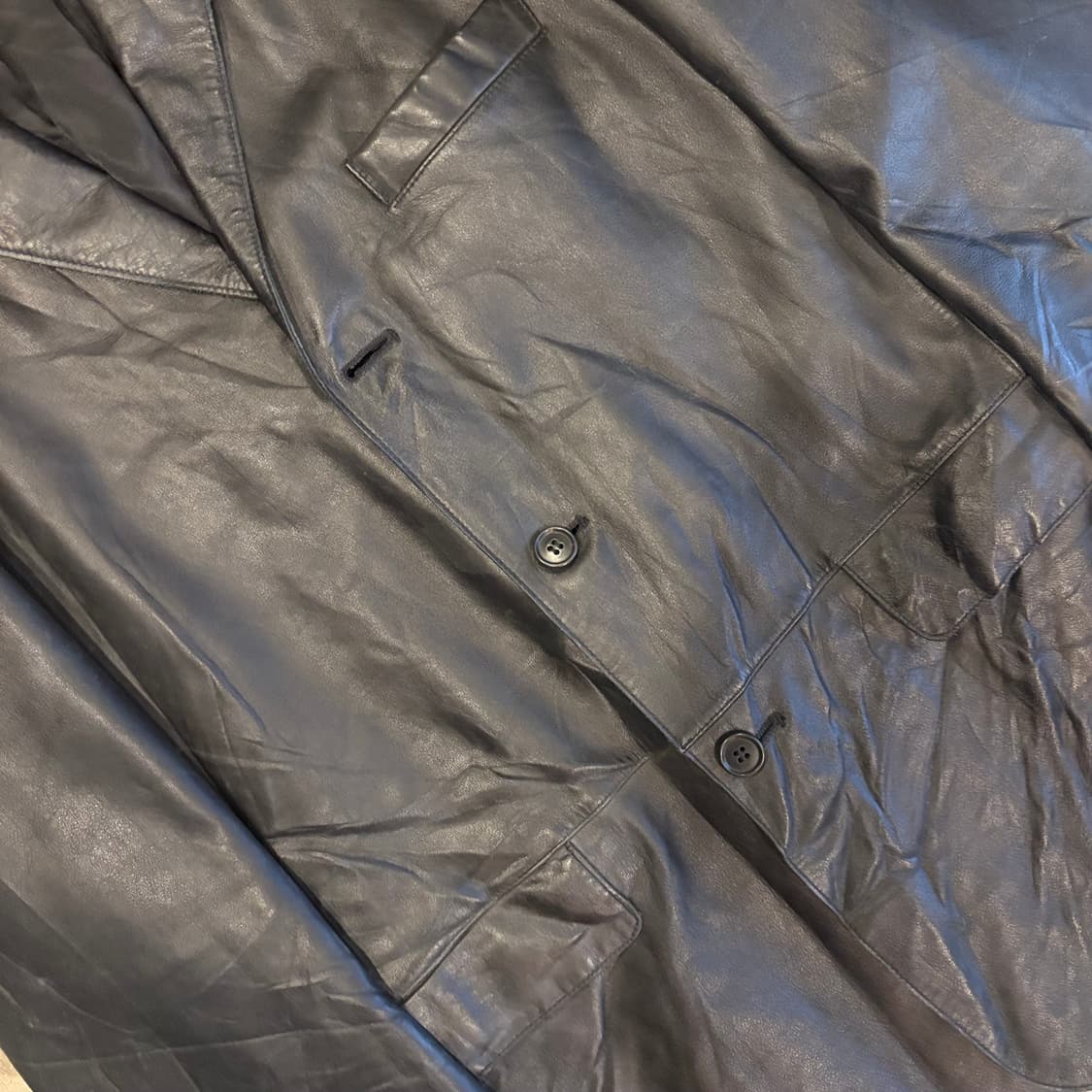 꼼샤이즘 레더 자켓 상품이미지4