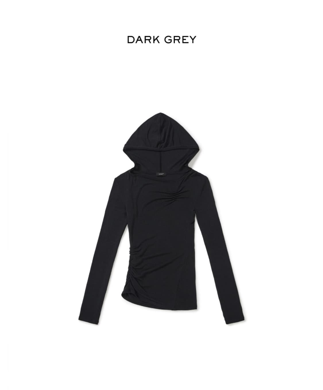 DART-DETAIL HOODIE (DARK GREY) 상품이미지2