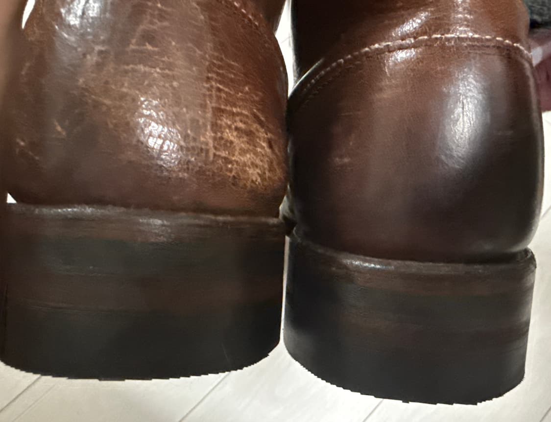 레드윙 가죽 부츠 브라운 9111 밑창 비브람 교체 보강 완료. 상품이미지3