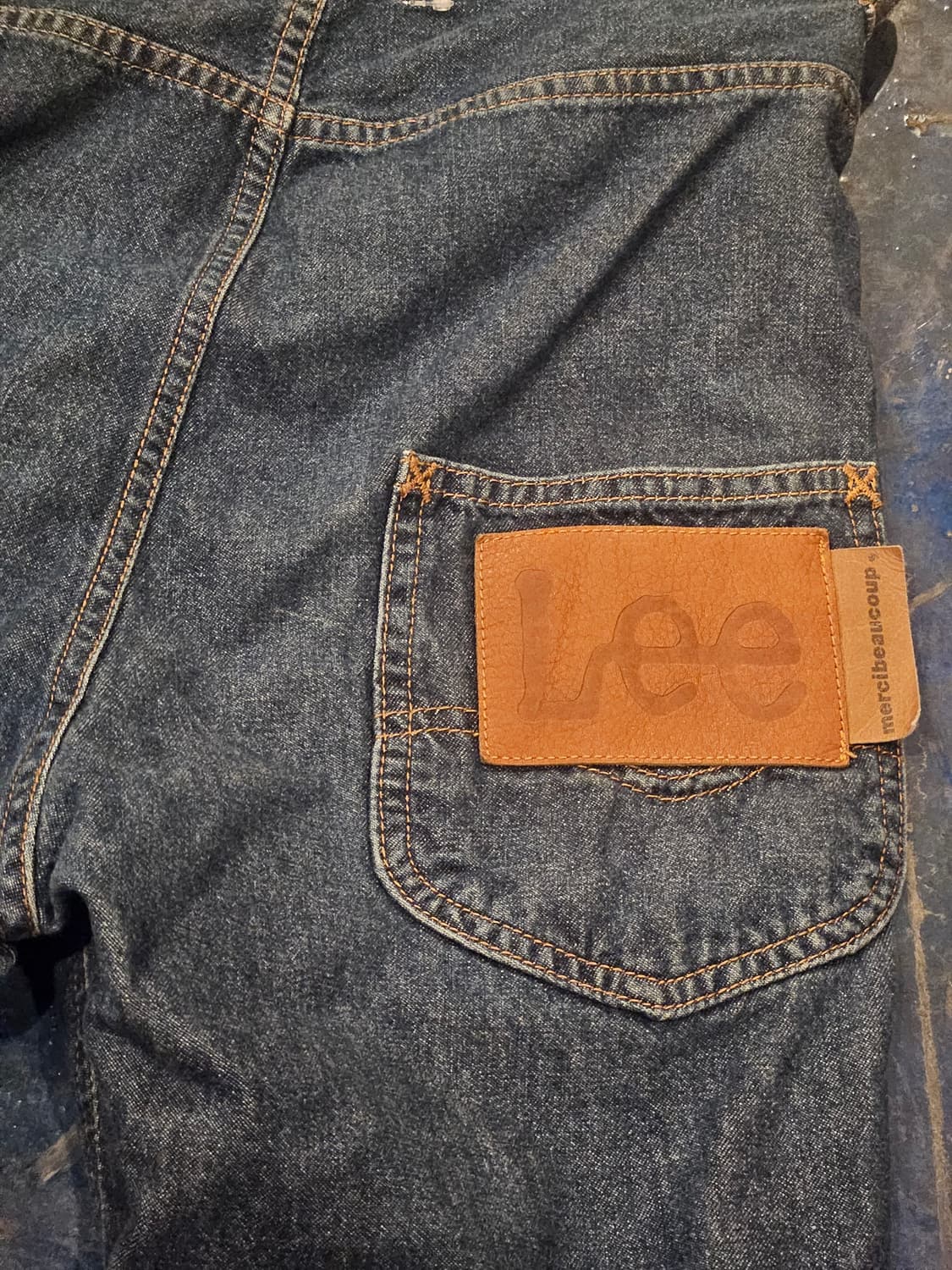 mercibeaucoup, × Lee 희소 콜라보 데님 팬츠 상품이미지4