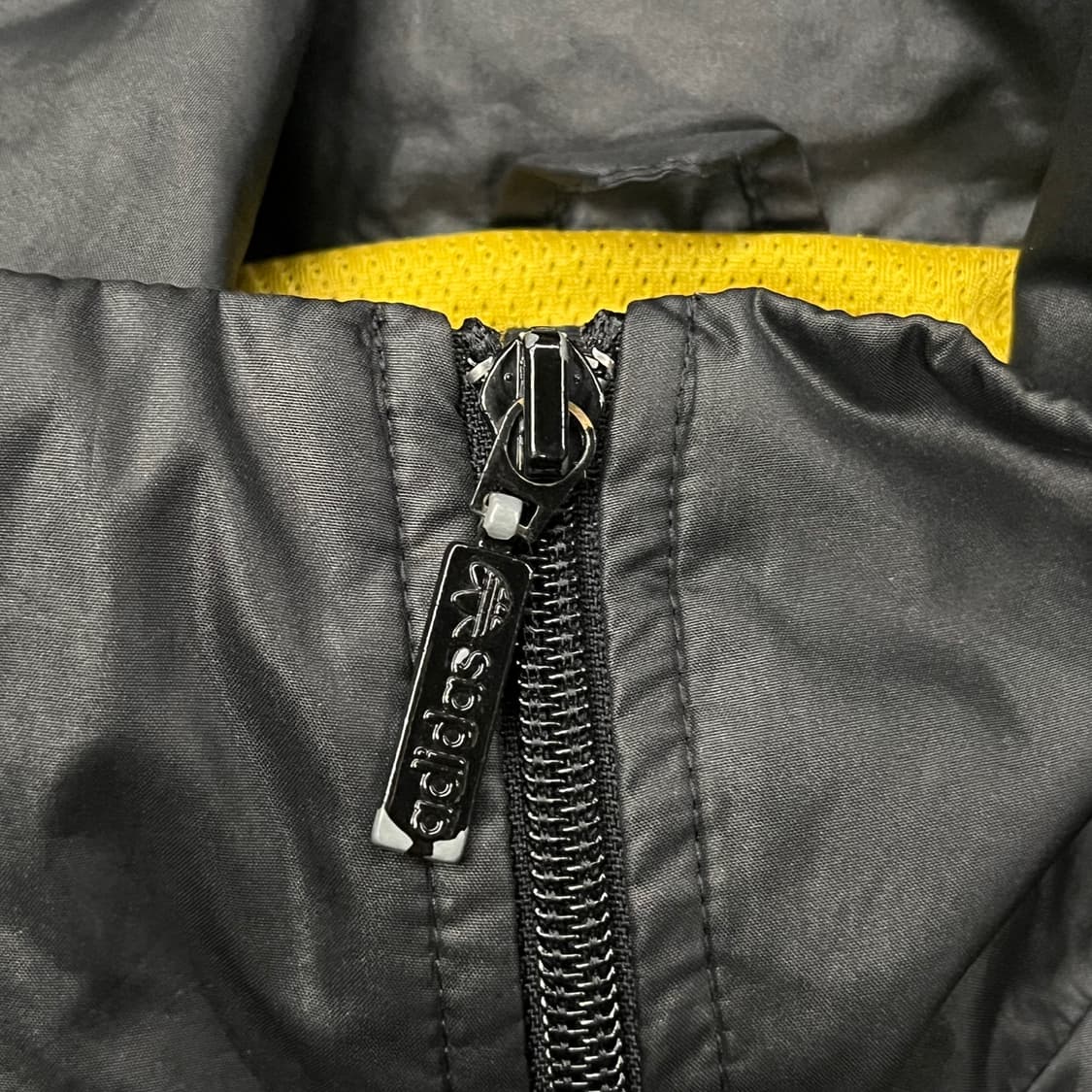 [정품/95] 아디다스 블랙 화이트 옐로우 바람막이 후드집업 b16 상품이미지7