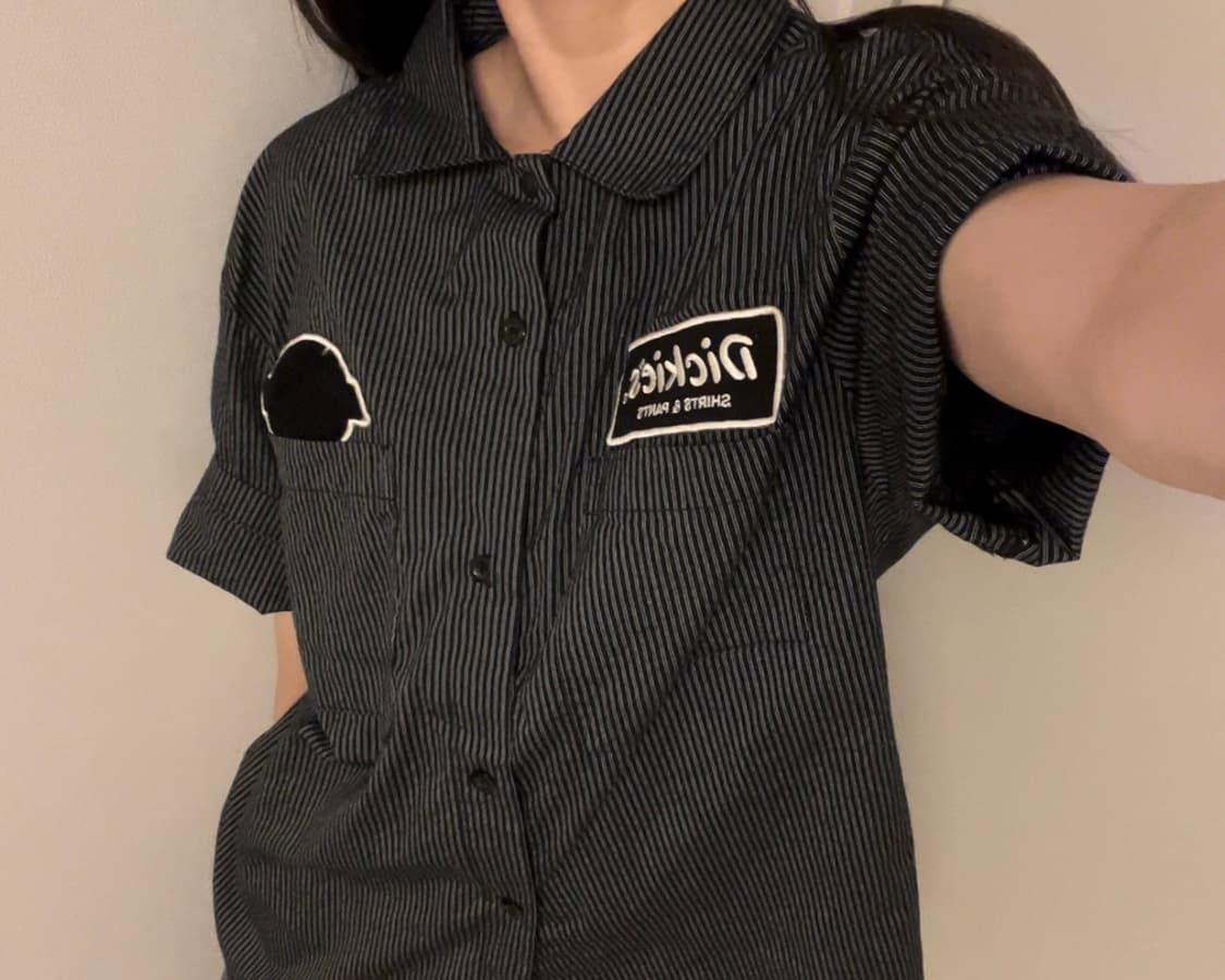 DICKIES stripe half-sleeve shirts 상품이미지1