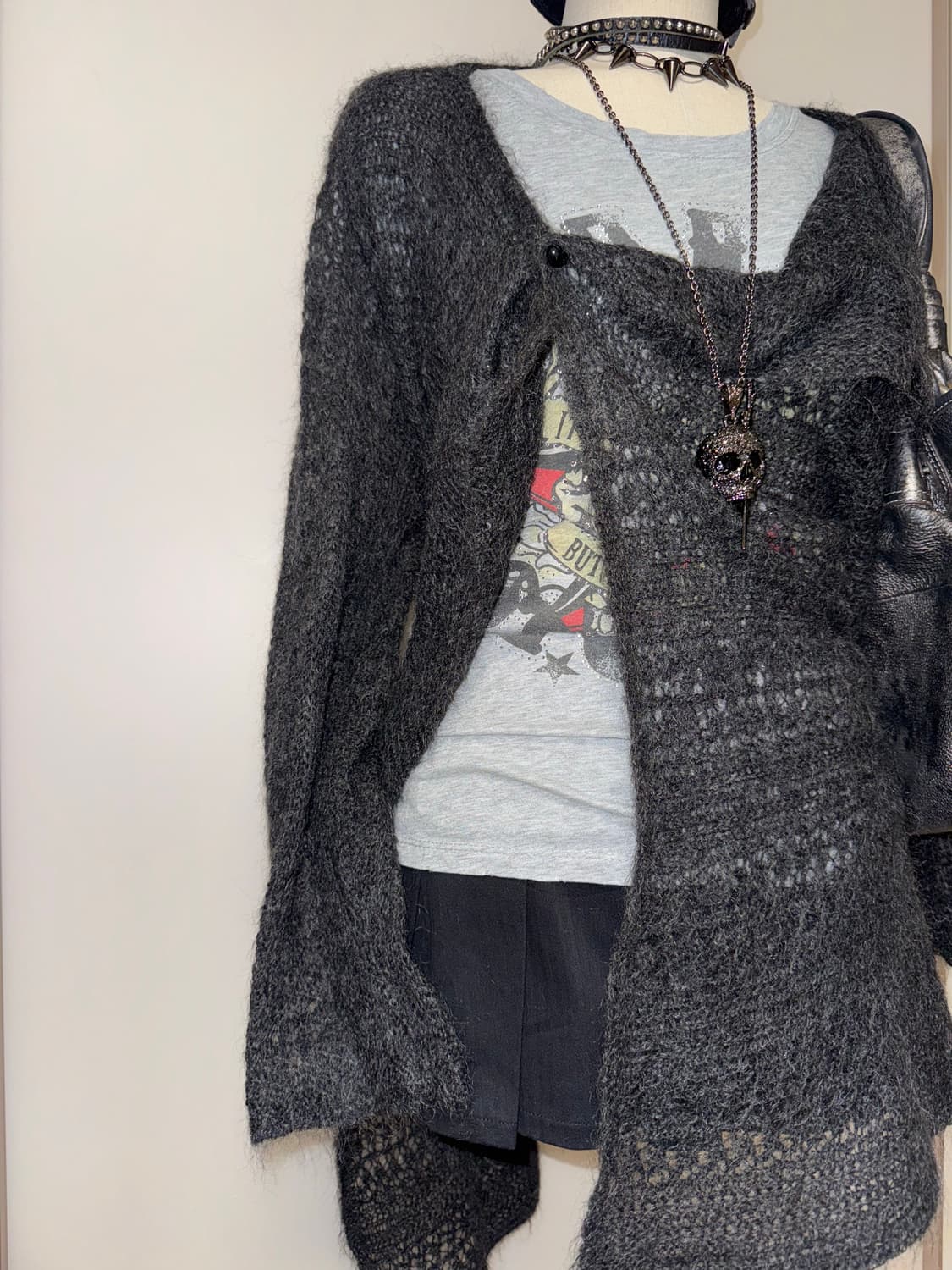 모헤어 드레이프 가디건 상품이미지6