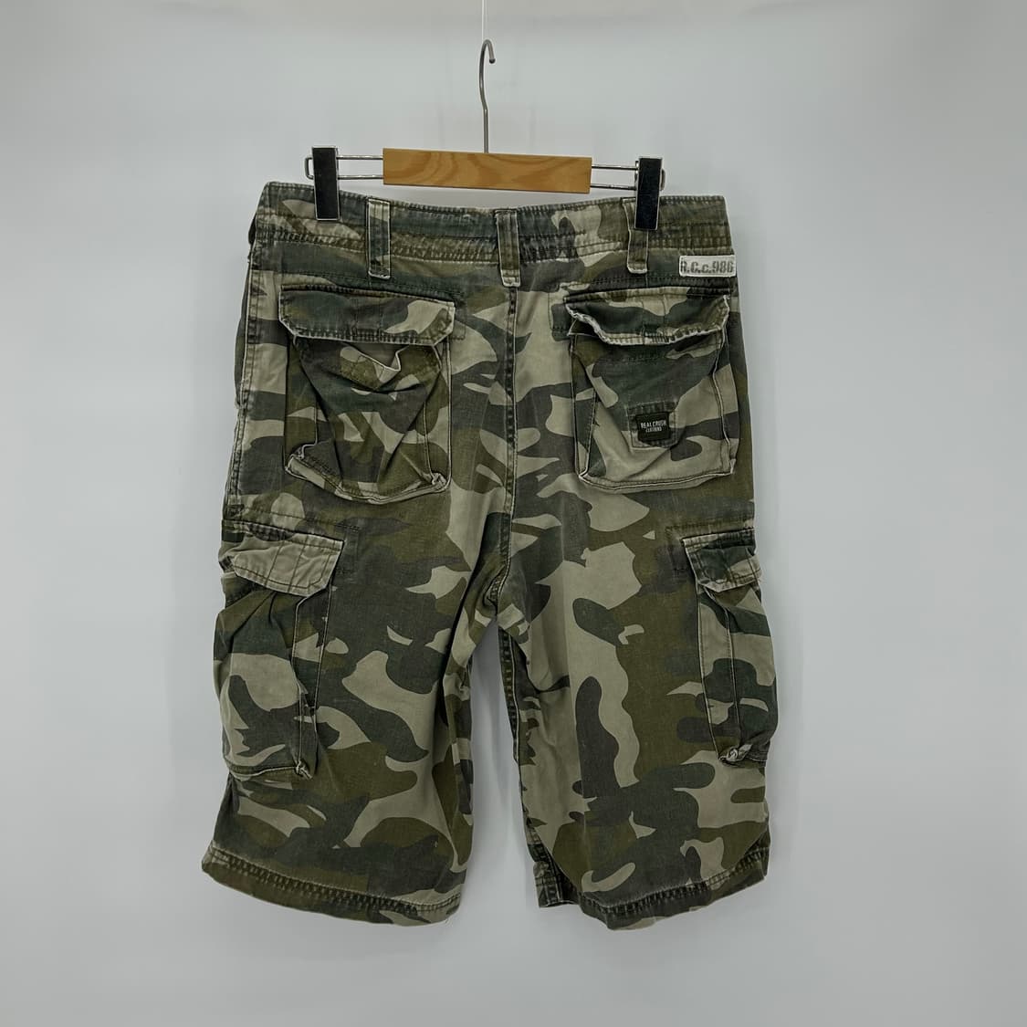[Real Crush Clothing] 밀리터리 카모 카고 하프팬츠 상품이미지2