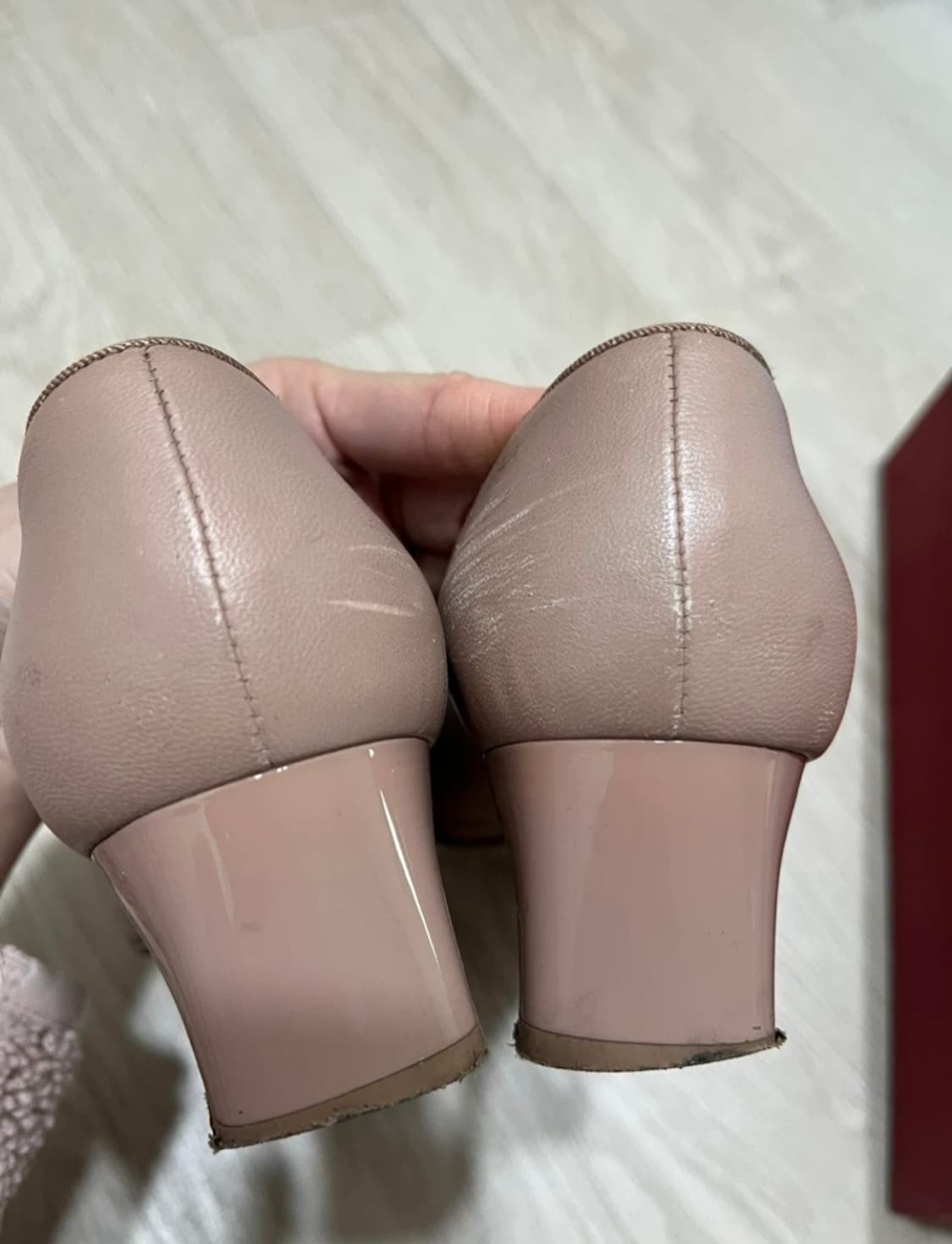 My Ferragamo 마이 페라가모 My Muse_핑크 리본 미들힐 슈 상품이미지4