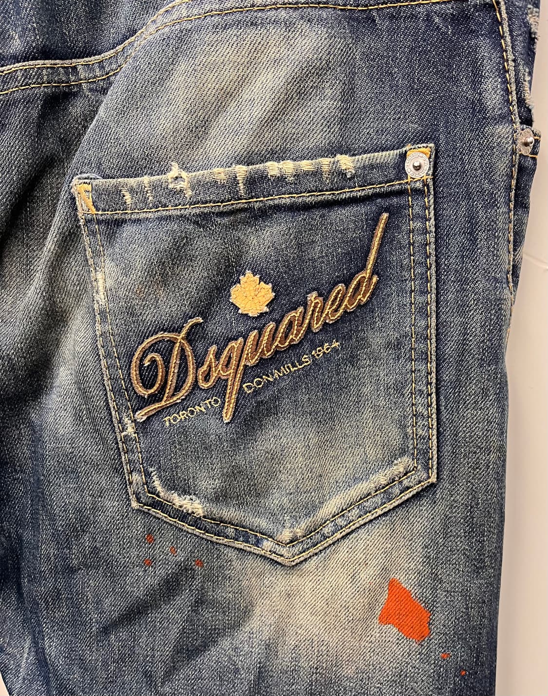 디스퀘어드2 데미지 워싱 데님 팬츠 44 상품이미지4