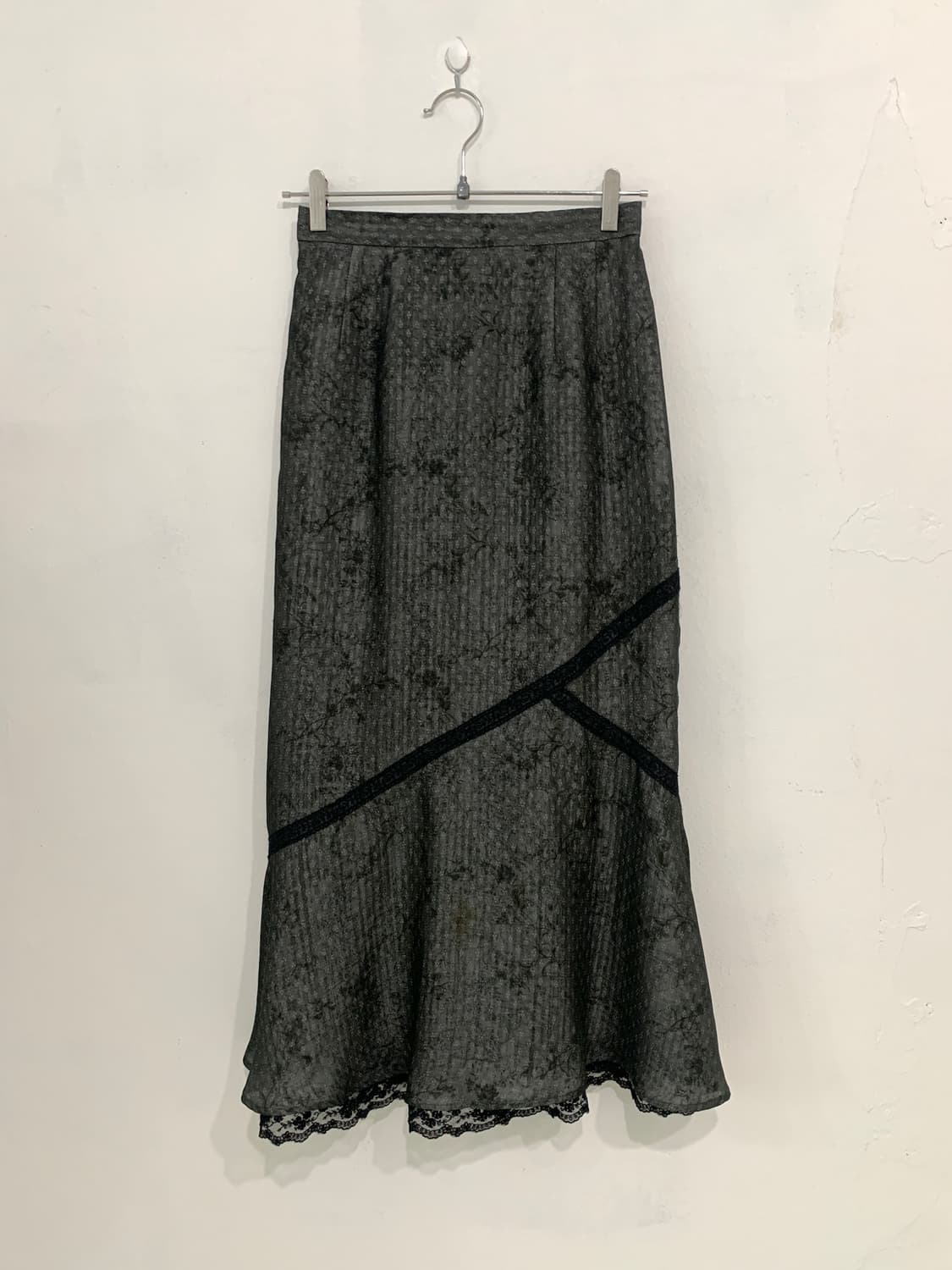 Charcoal Oriental Mermaid Long Skirt 상품이미지1